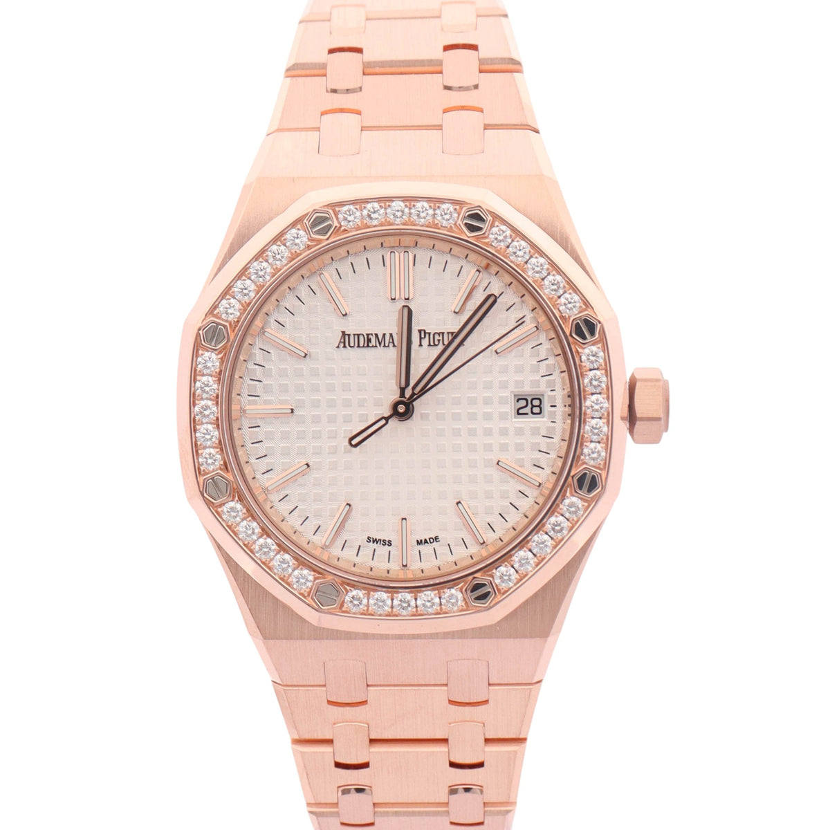 Audemars Piguet Royal Oak 37mm White Dial Watch Ref# 15551OR.ZZ.1356OR.04