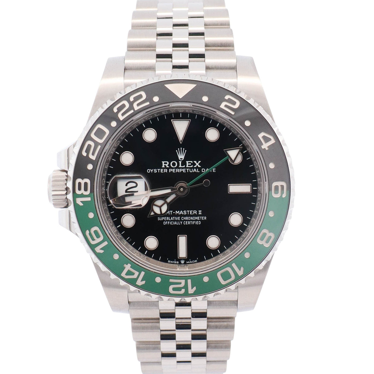 Rolex GMT-Master II "Sprite" 40mm Black Dial Watch Ref# 126720VTNR