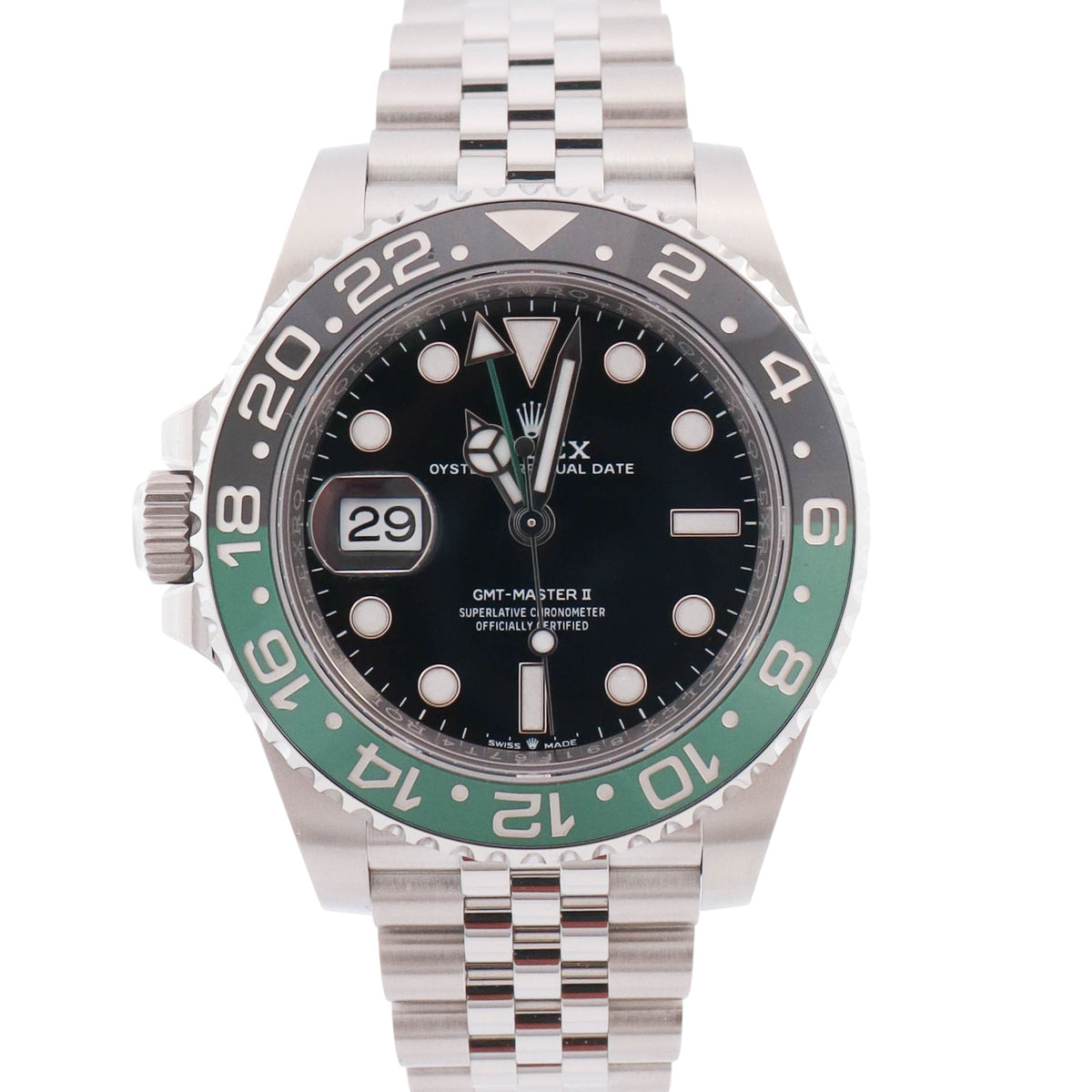 Rolex GMT-Master II "Sprite" 40mm Black Dial Watch Ref# 126720VTNR