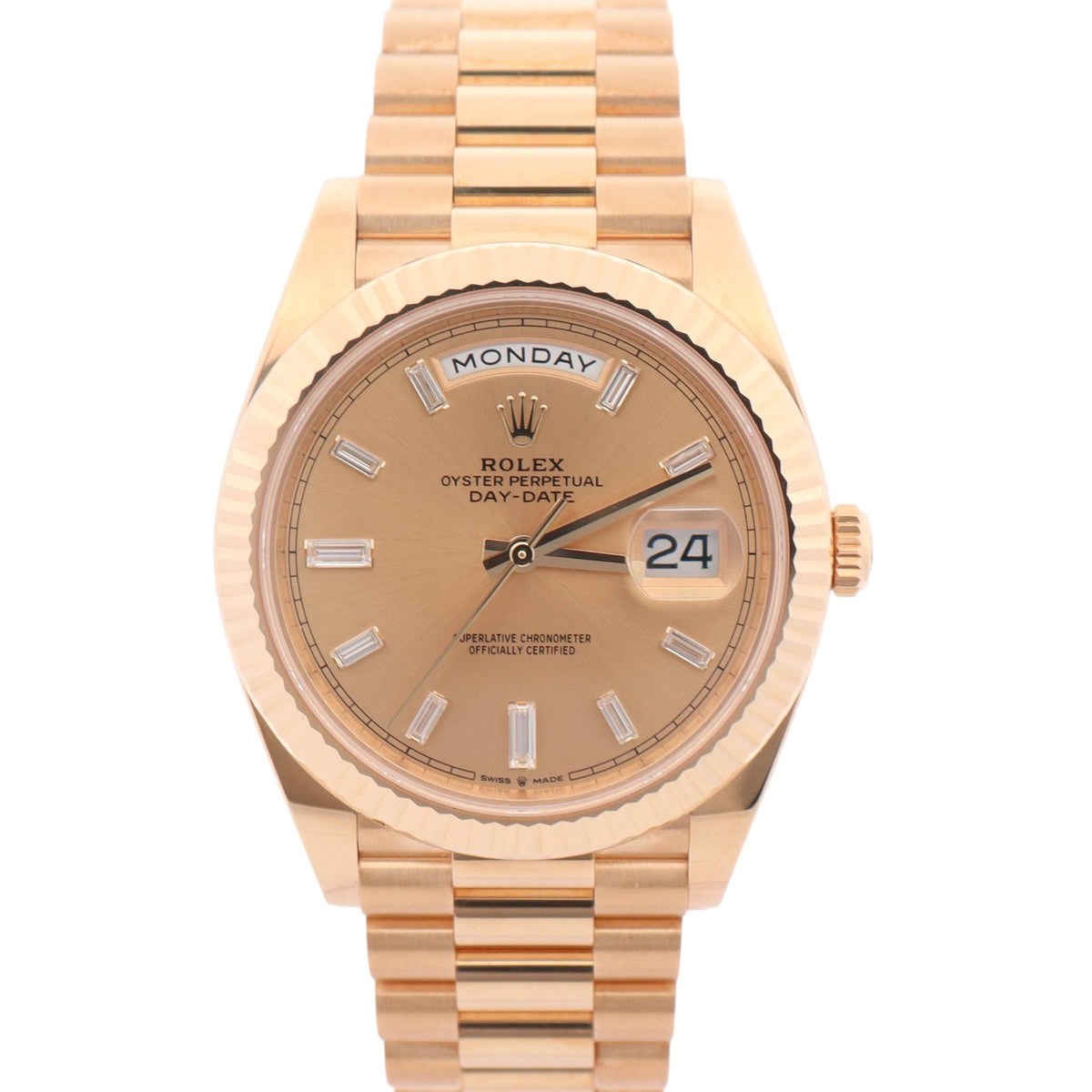 Rolex Day-Date 40mm Champagne Dial Watch Ref# 228238