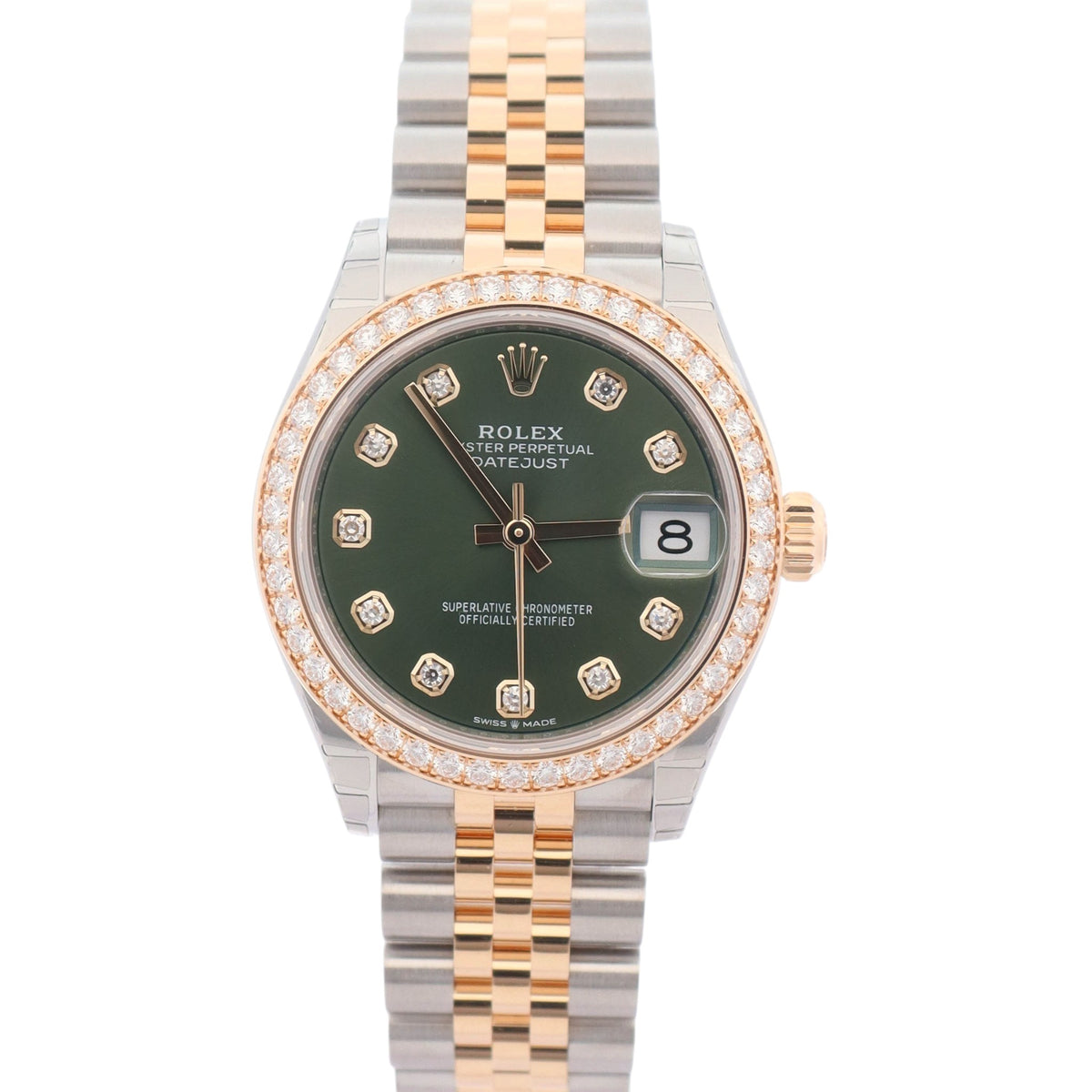 Rolex Datejust 31mm Green Dial Watch Ref# 278383RBR