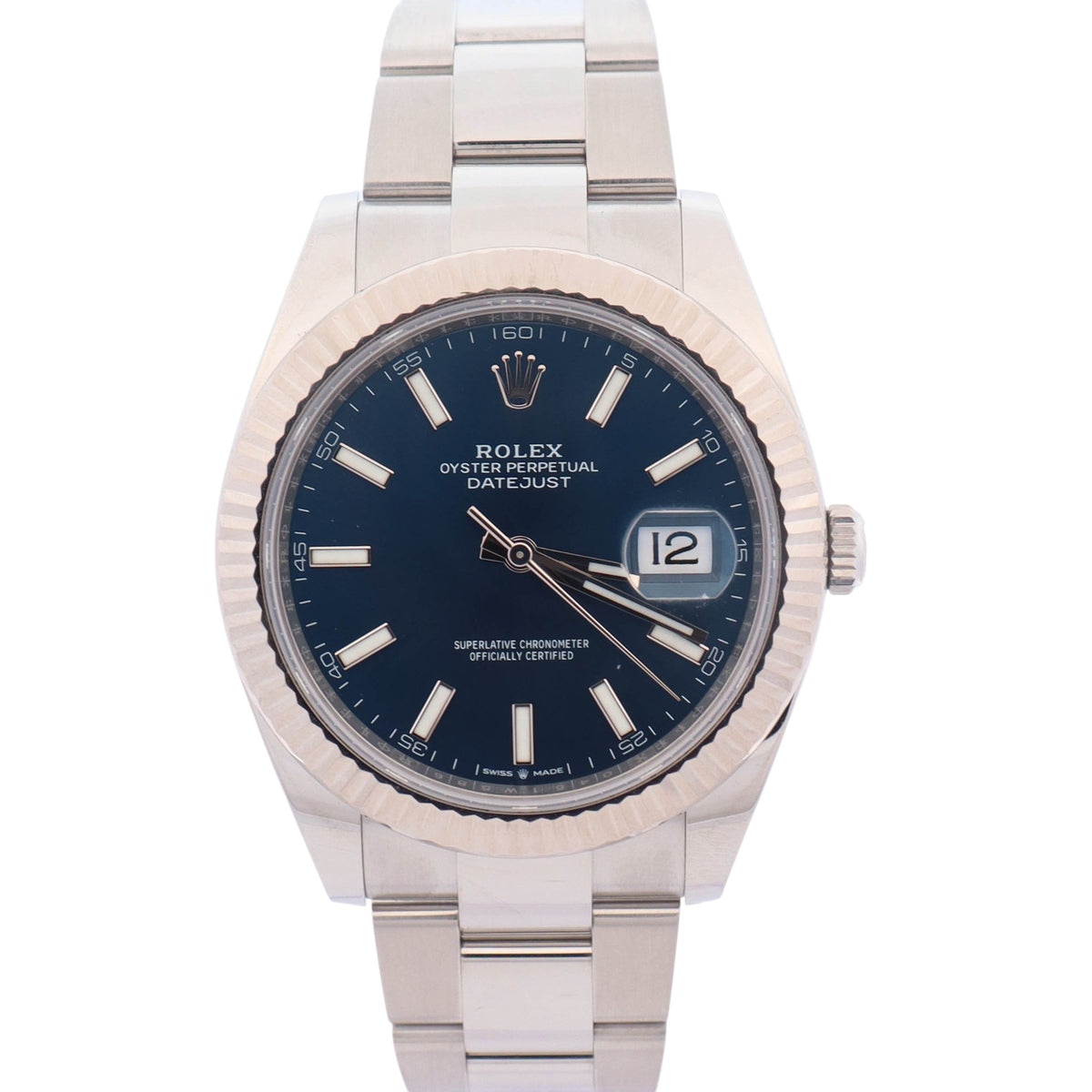 Rolex Datejust 41mm Blue Dial Watch Ref# 126334