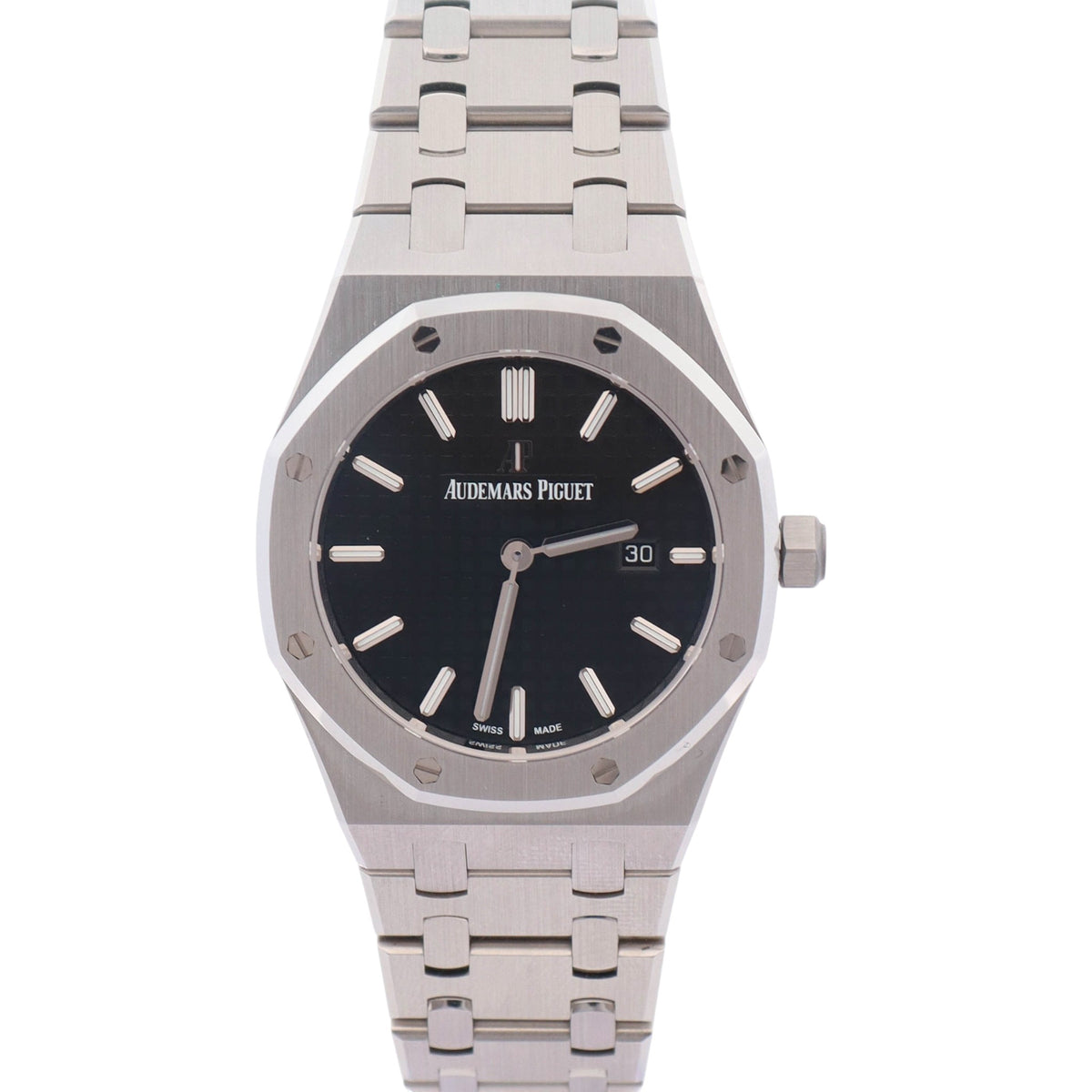 Audemars Piguet Royal Oak 33mm Black Dial Watch Ref# 67650ST.OO.1261ST.01