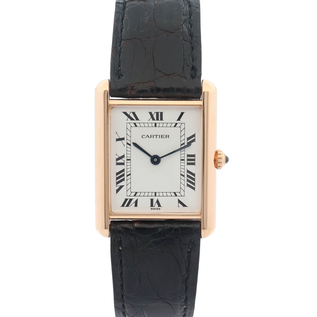 Cartier Tank Louis 23mm x 31mm Ivory Roman Dial Watch Ref# 83717753
