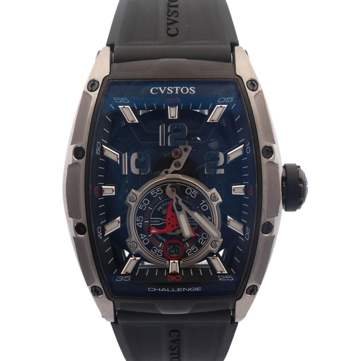 CVSTOS Challenge PS TI 41mm Skeletonized Dial Watch Ref# CVS410 - Happy Jewelers Fine Jewelry Lifetime Warranty