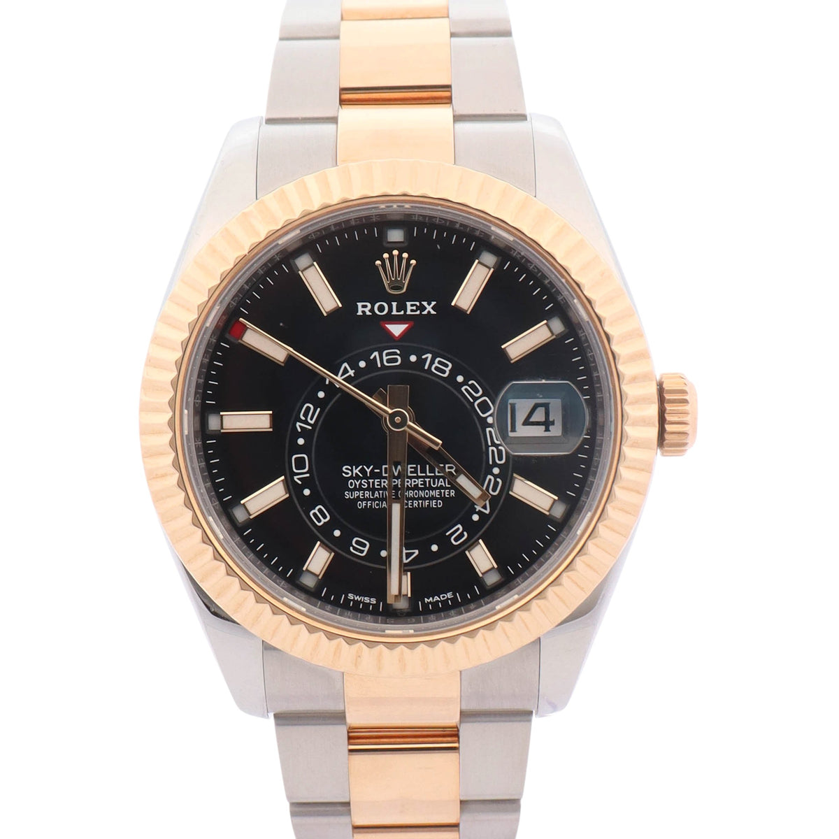 Rolex Sky-Dweller 42mm Black Dial Watch Ref# 326933