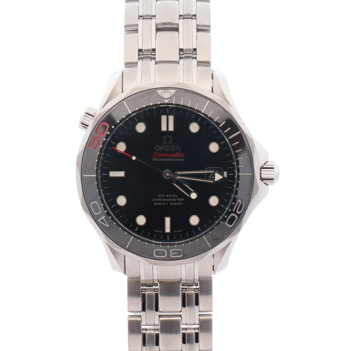 Omega Seamaster Diver 300m "007 Edition" Black 007 Dial Watch Ref# 212.30.41.20.01.005