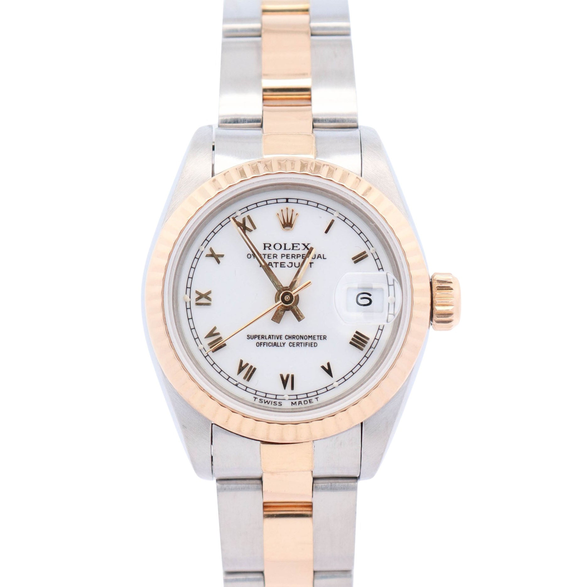 Rolex Datejust 26mm White Dial Watch Ref# 69173