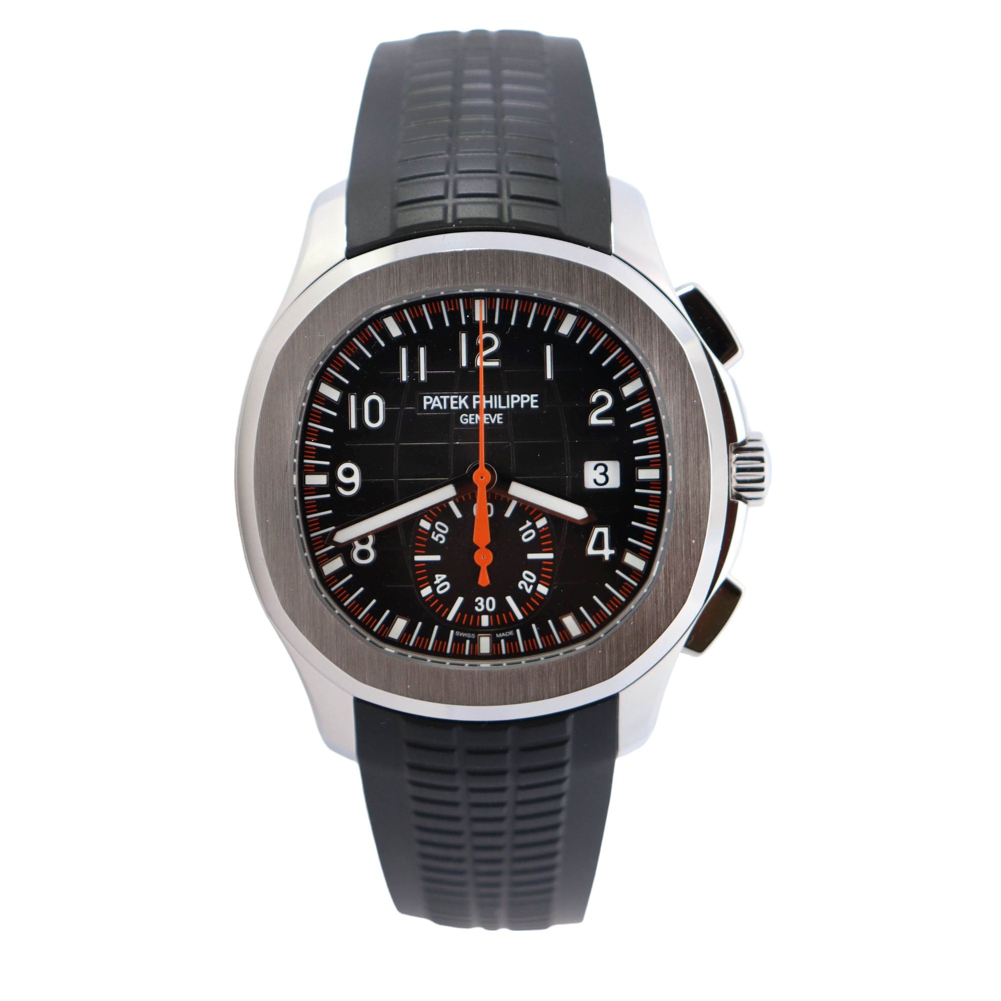 Patek Philippe Aquanaut 42mm Grey Dial Watch Ref# 5968A-001 - Happy Jewelers Fine Jewelry Lifetime Warranty