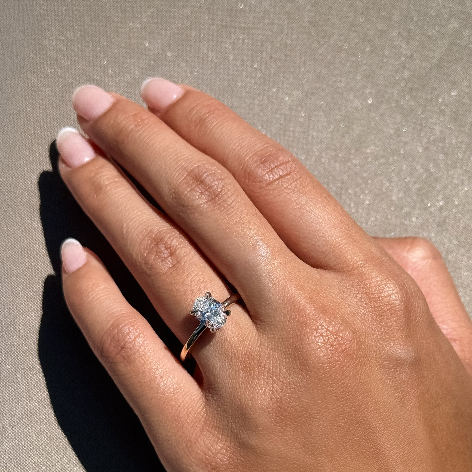 1.20ct Natural Oval Solitaire Engagement Ring