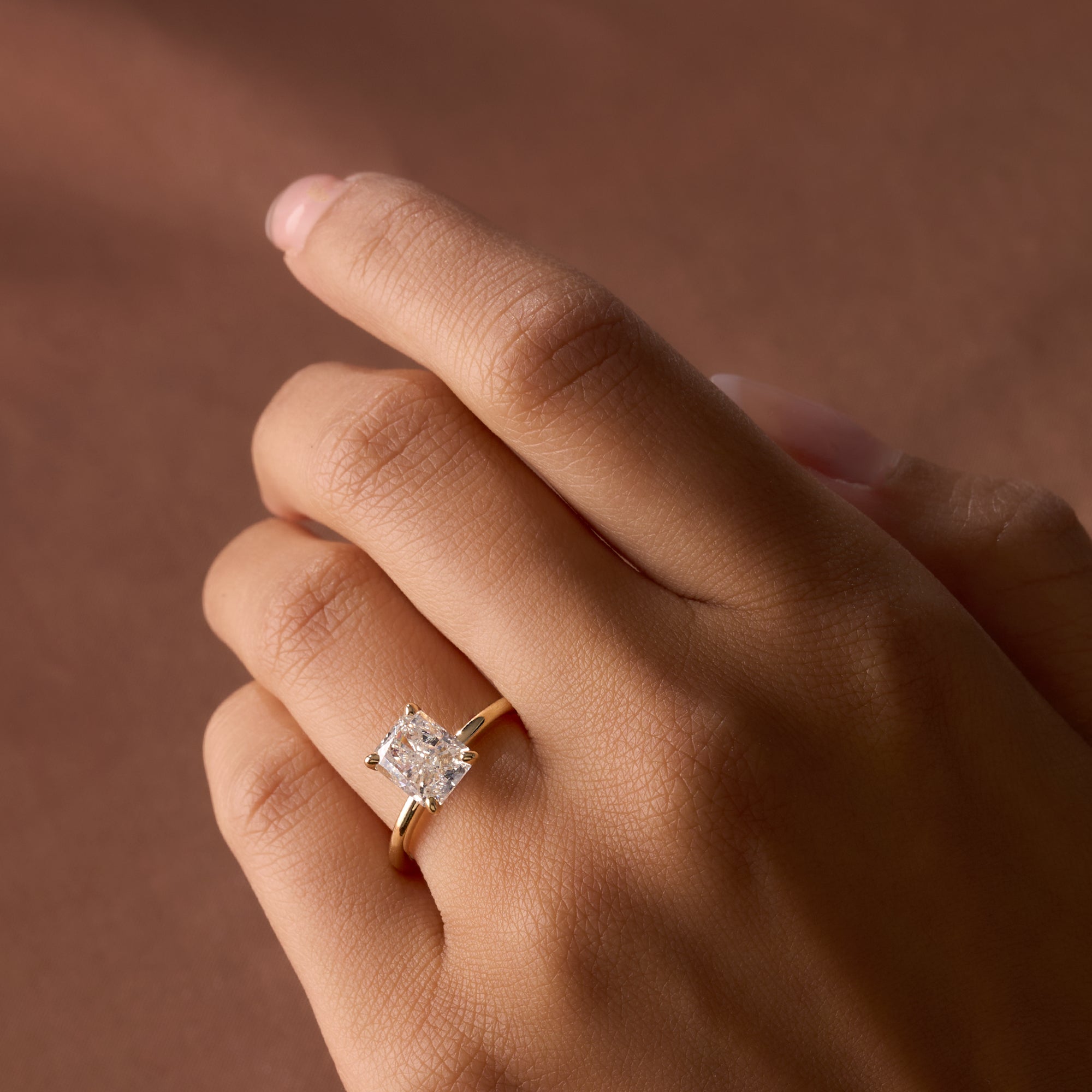 2.00 Radiant Solitaire Engagement Ring