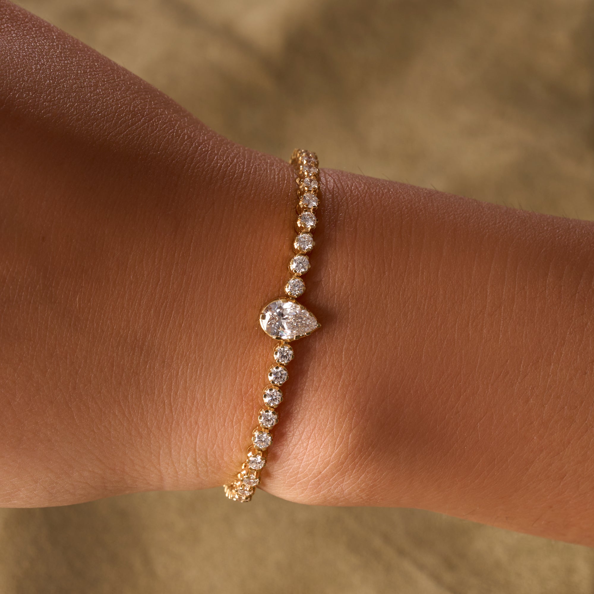 Six Prong Lab Diamond Tennis Bracelet