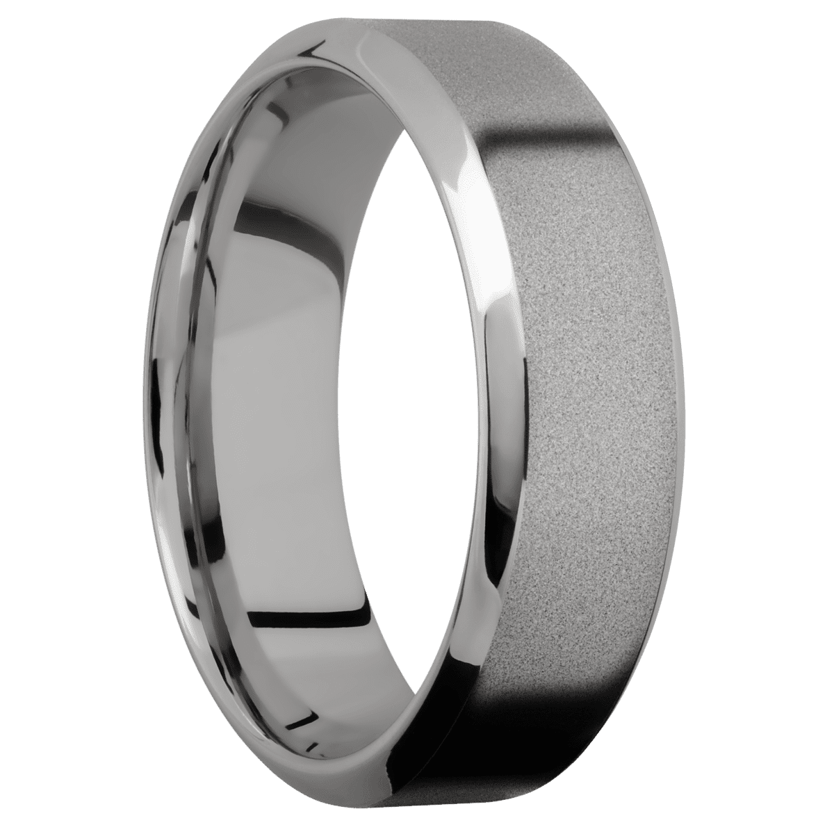 Titanium + Sand , Polish Finish - Happy Jewelers Fine Jewelry Lifetime Warranty