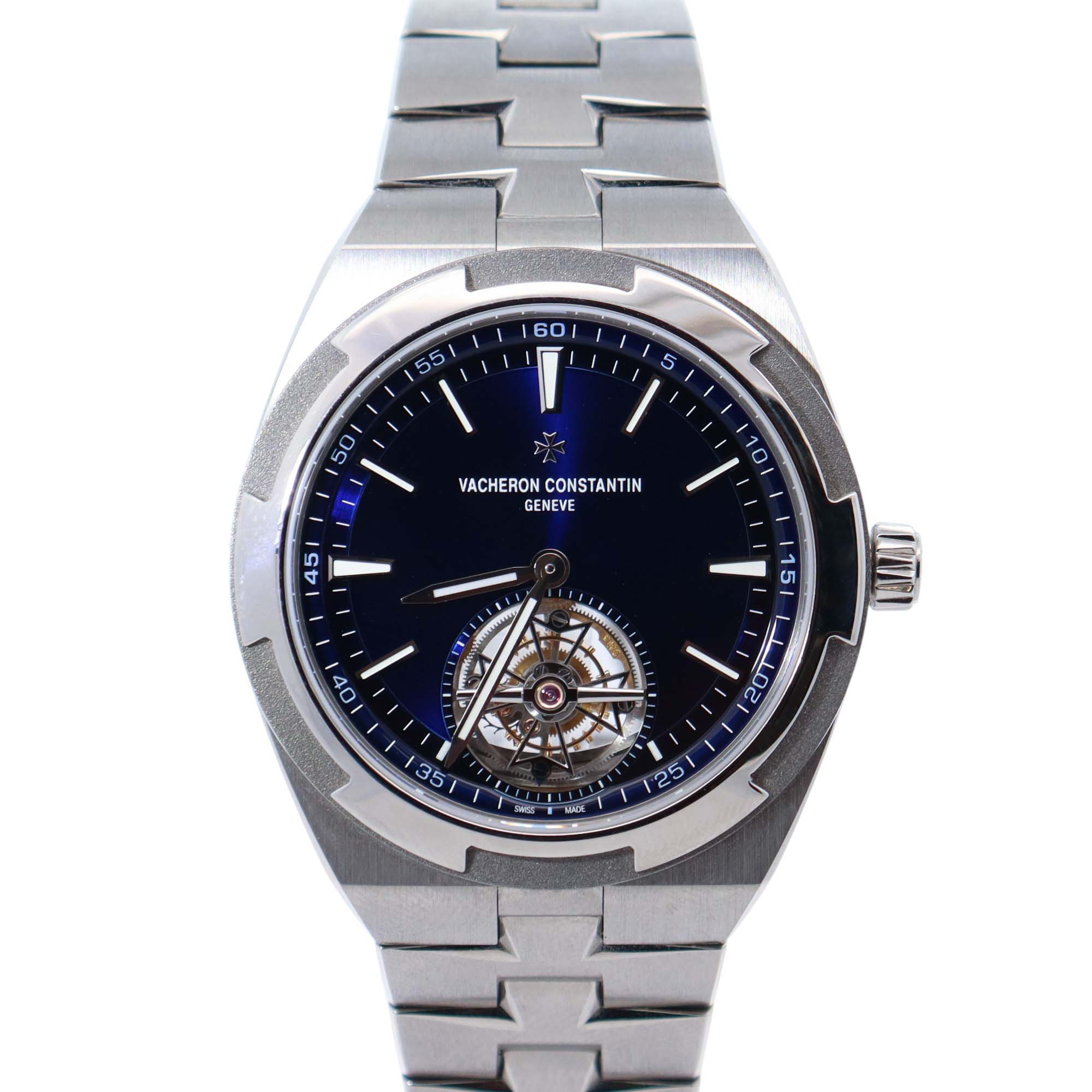 Vacheron Constantin 42.5mm Blue Dial Watch Ref# 6000V/210T-H032 - Happy Jewelers Fine Jewelry Lifetime Warranty