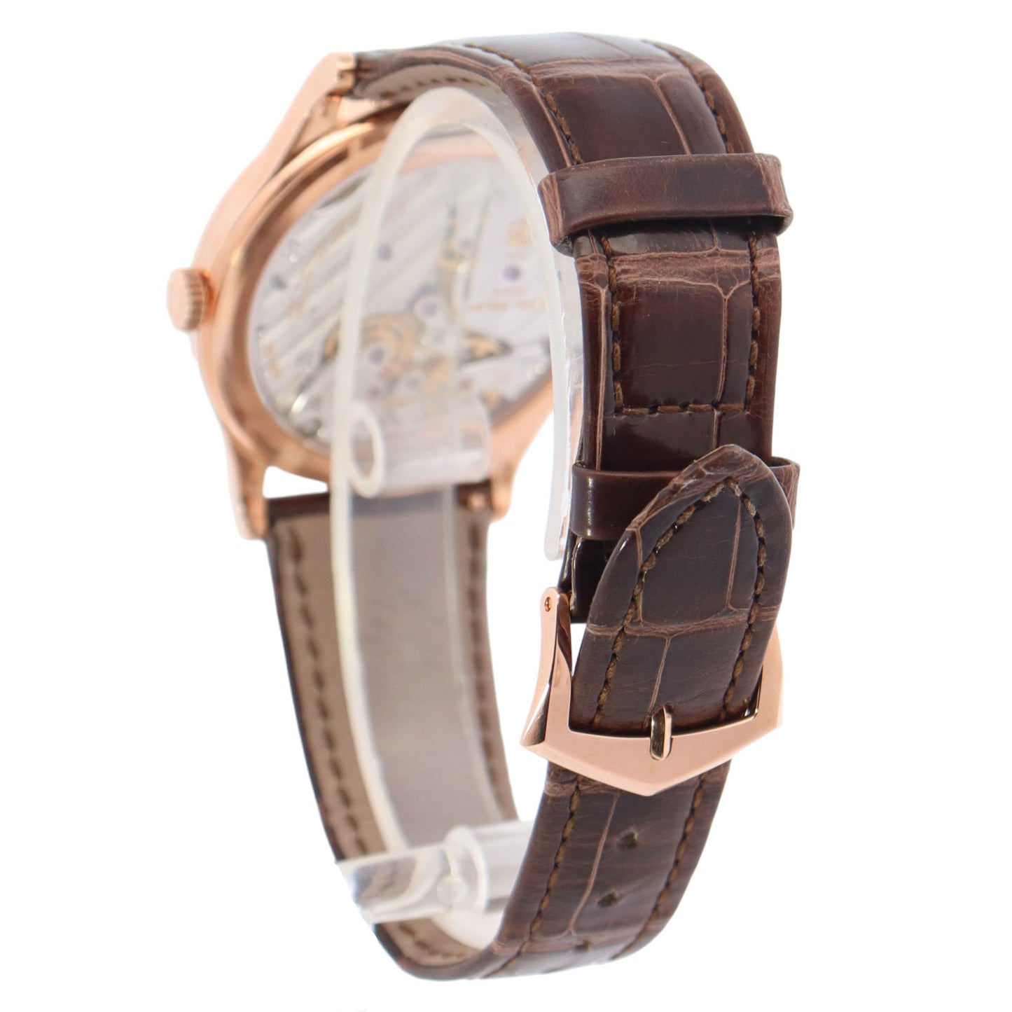 Patek Philippe Calatrava Rose Gold 39mm White Stick Dial Watch Reference# 6119R-001 - Happy Jewelers Fine Jewelry Lifetime Warranty