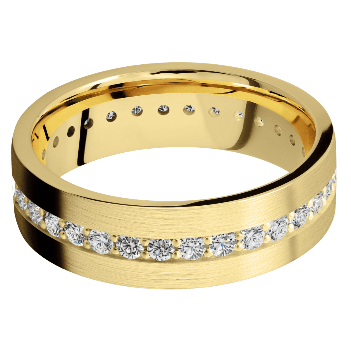 14K Yellow Gold + Satin Finish - Happy Jewelers Fine Jewelry Lifetime Warranty
