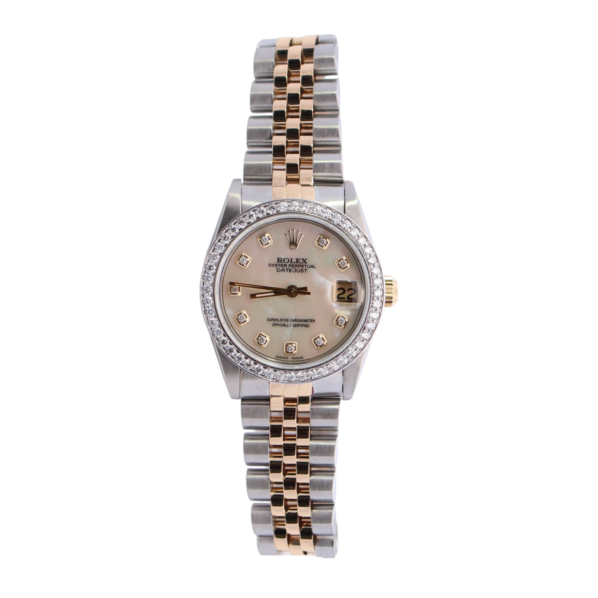 Rolex Datejust 31mm White MOP Dial Watch Ref# 68273 - Happy Jewelers Fine Jewelry Lifetime Warranty