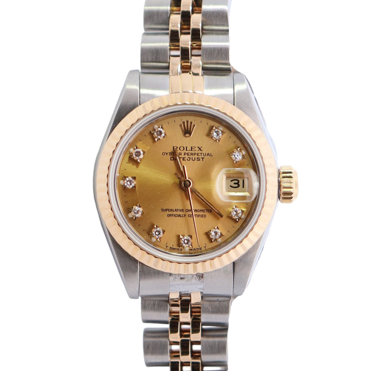 Rolex Datejust 26mm Champagne Dial Watch Ref# 69173 - Happy Jewelers Fine Jewelry Lifetime Warranty