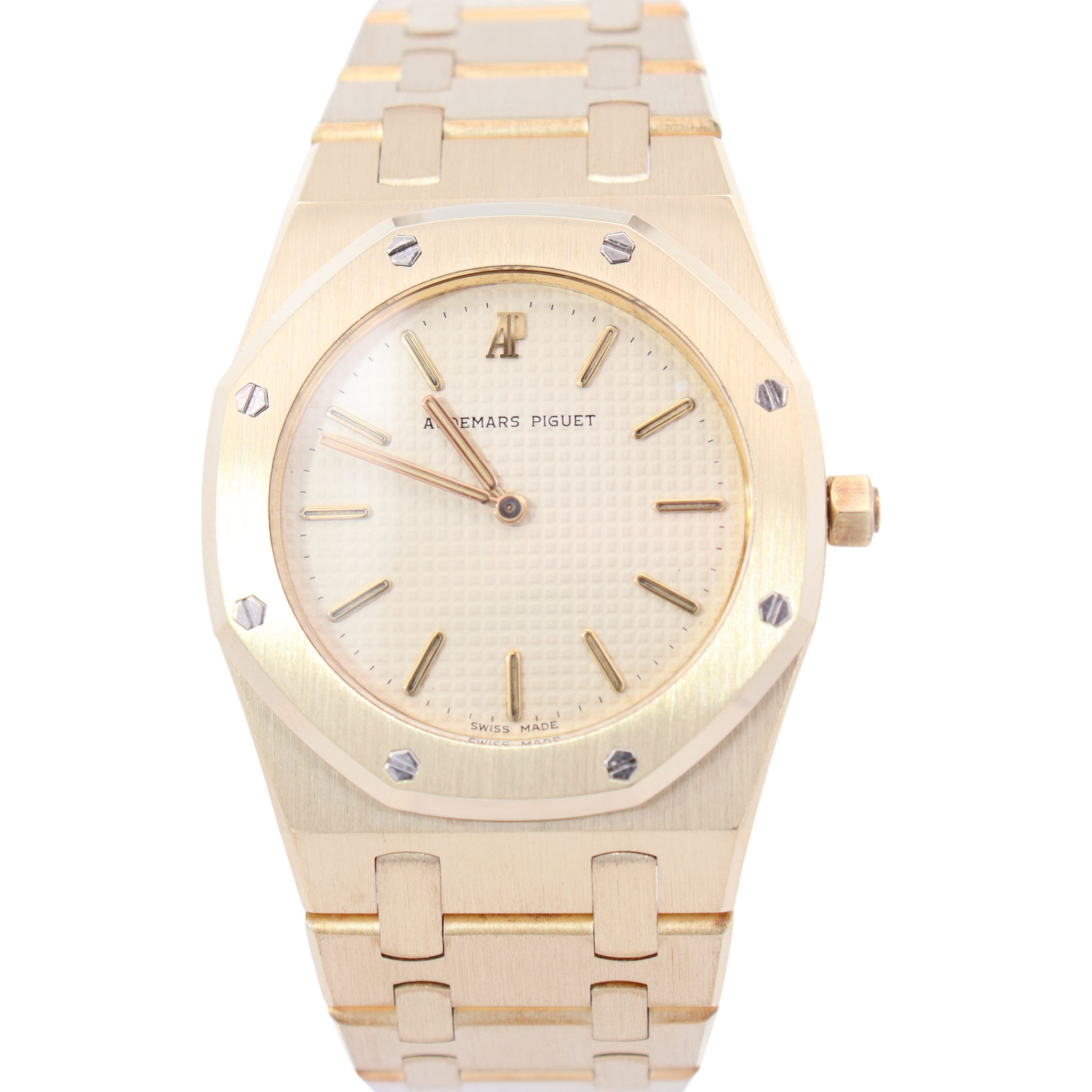 Audemars Piguet Royal Oak 33mm Cream Dial Watch Ref# 56303BA.OO.0789BA - Happy Jewelers Fine Jewelry Lifetime Warranty