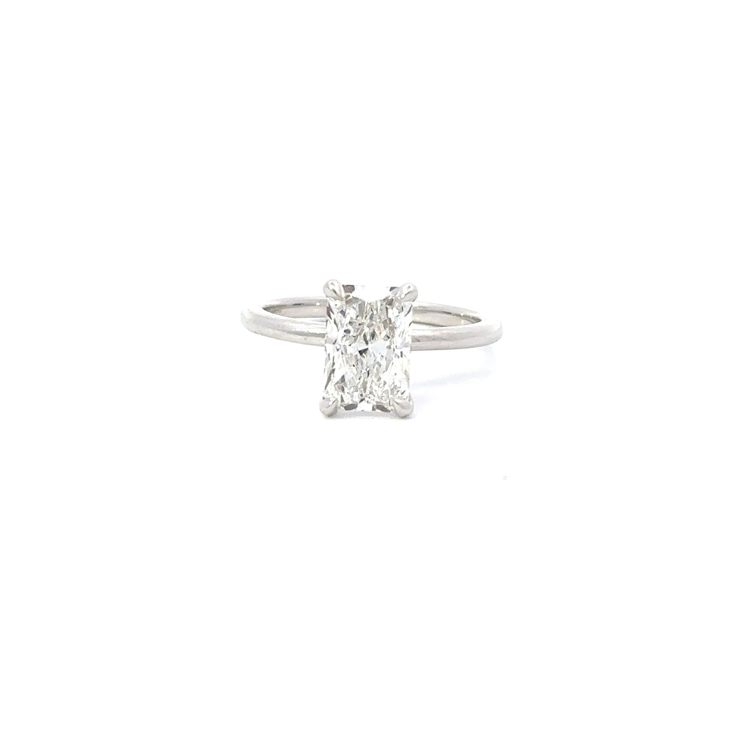 2.10 Carat Lab Created Radiant Solitaire Engagement Ring - Happy Jewelers Fine Jewelry Lifetime Warranty