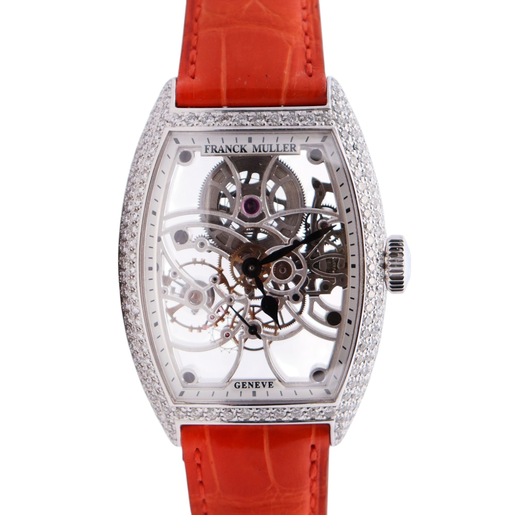 Franck Muller Cintree 34mm Skeleton Dial Watch Ref# 7880 B S6 SQT D - Happy Jewelers Fine Jewelry Lifetime Warranty
