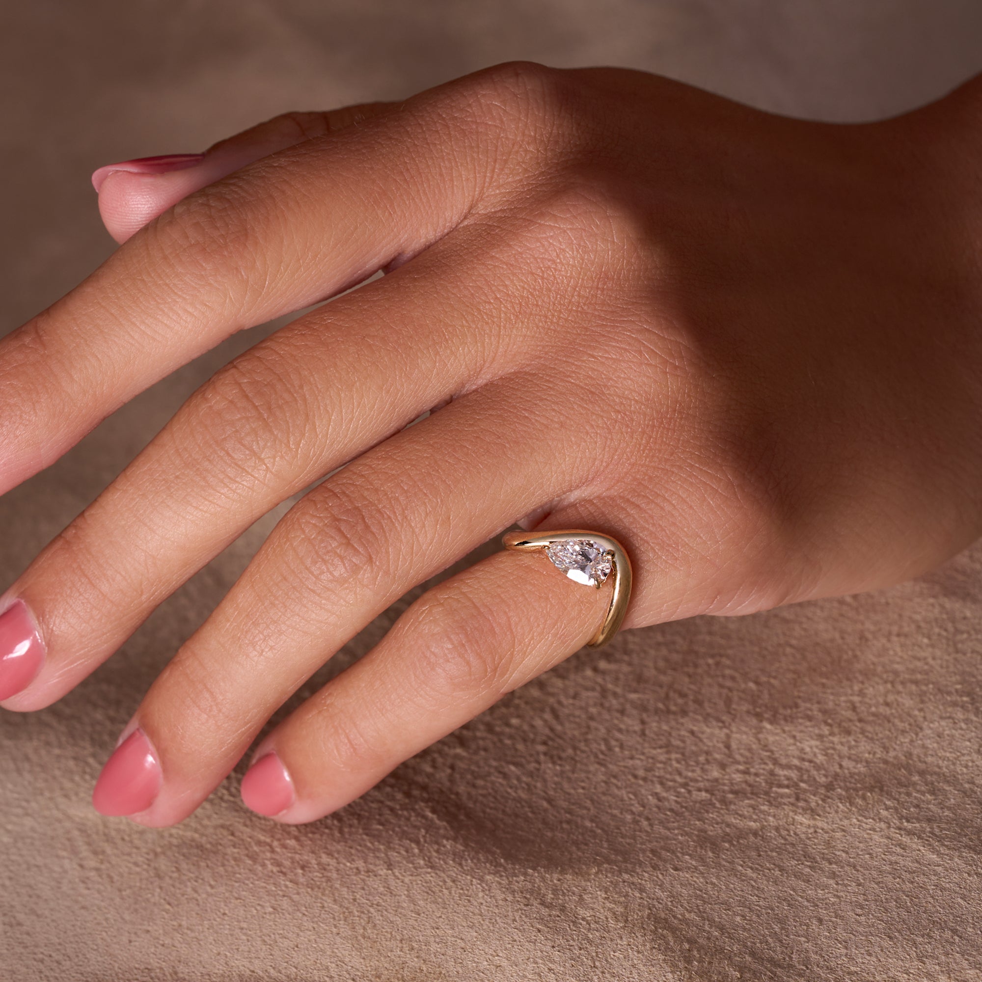 Pear Motion Pinky Ring