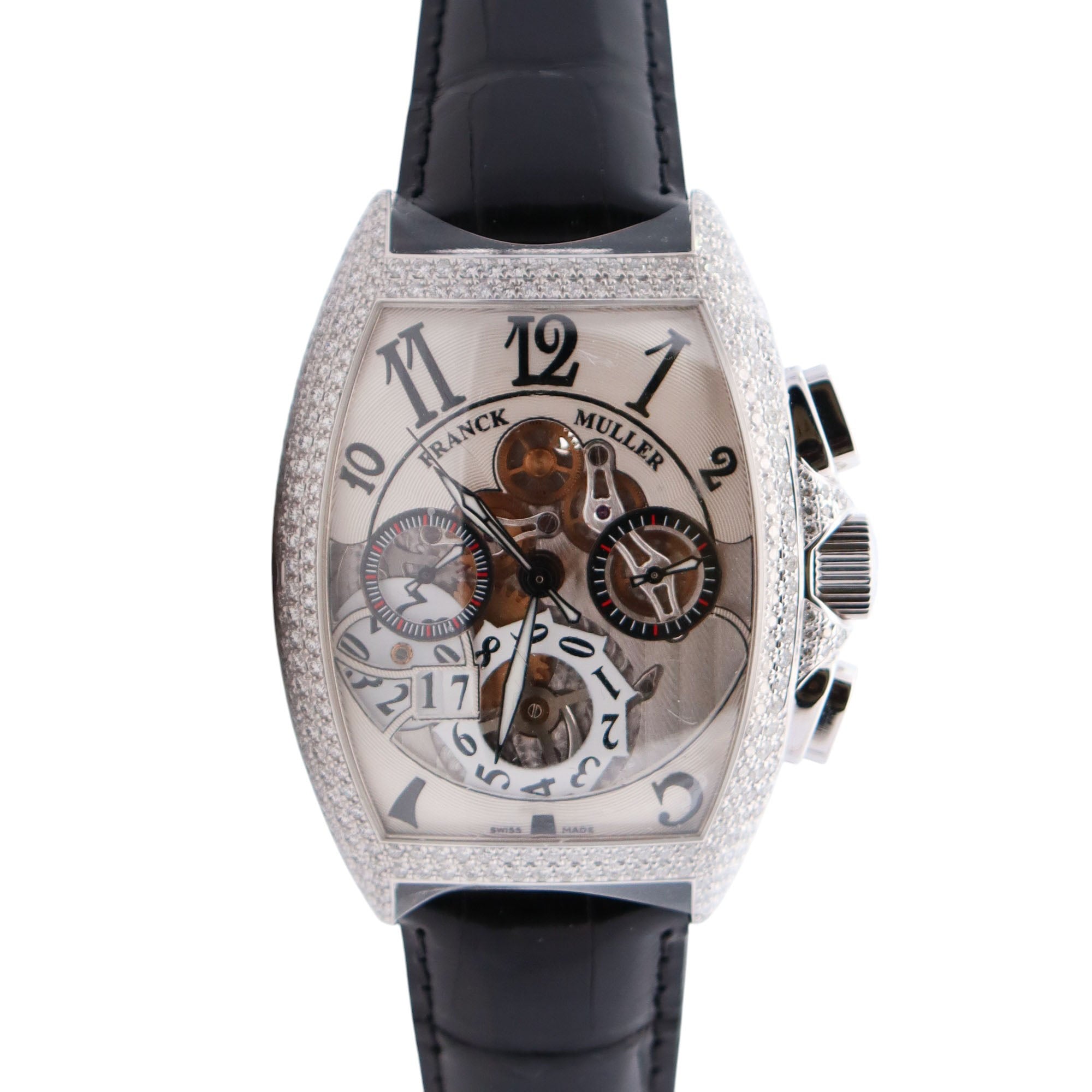 Franck Muller Cintree 39mm Silver Dial Watch Ref# 8083 CC GD DO D - Happy Jewelers Fine Jewelry Lifetime Warranty