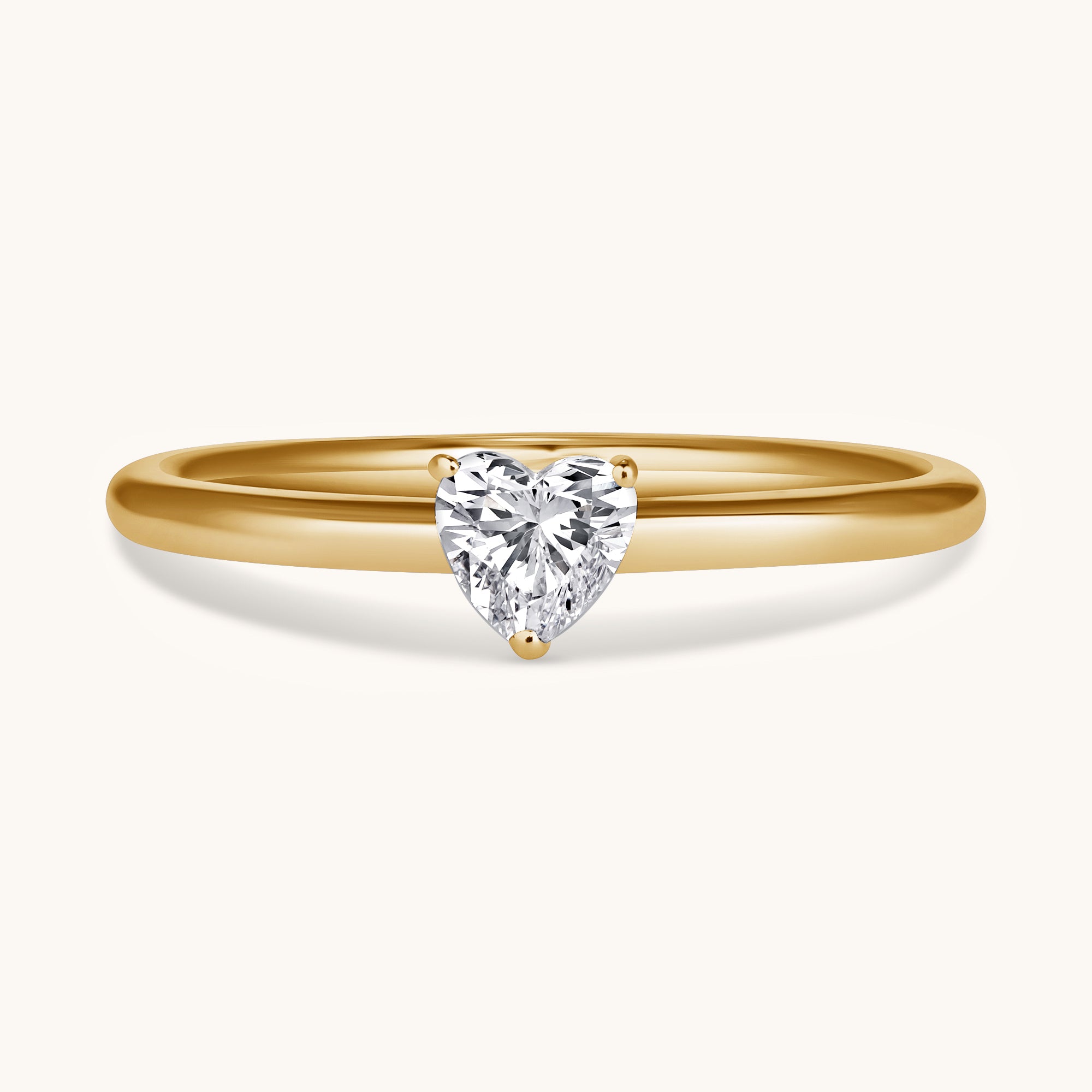 Petite Lab Diamond Solitaire Promise Ring - Happy Jewelers Fine Jewelry Lifetime Warranty