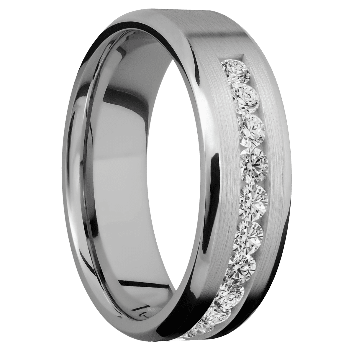 Titanium + Satin , Polish Finish - Happy Jewelers Fine Jewelry Lifetime Warranty