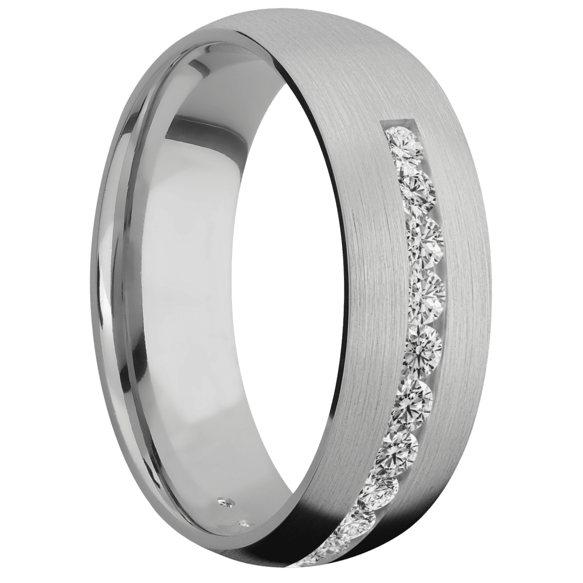Titanium + Satin Finish - Happy Jewelers Fine Jewelry Lifetime Warranty