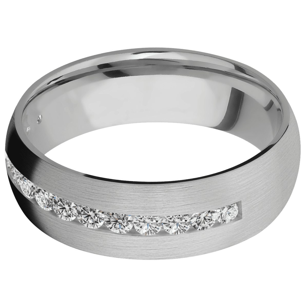 Titanium + Satin Finish - Happy Jewelers Fine Jewelry Lifetime Warranty