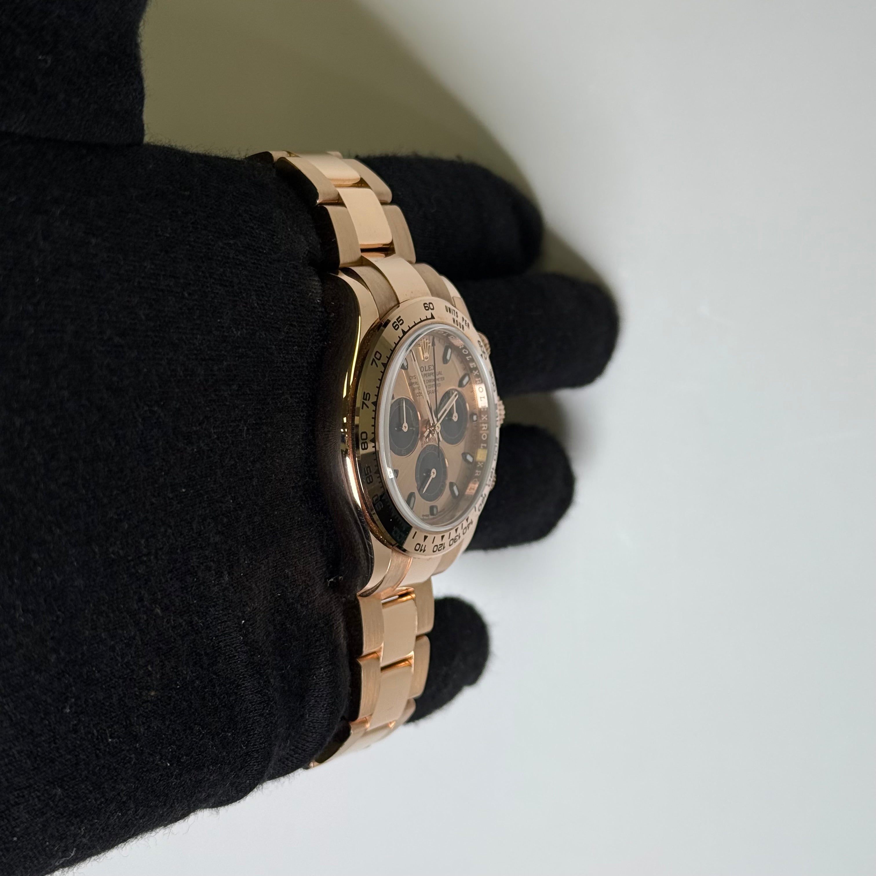 Rolex Daytona 40mm Pink Sundust Dial Watch Ref# 116505 - Happy Jewelers Fine Jewelry Lifetime Warranty