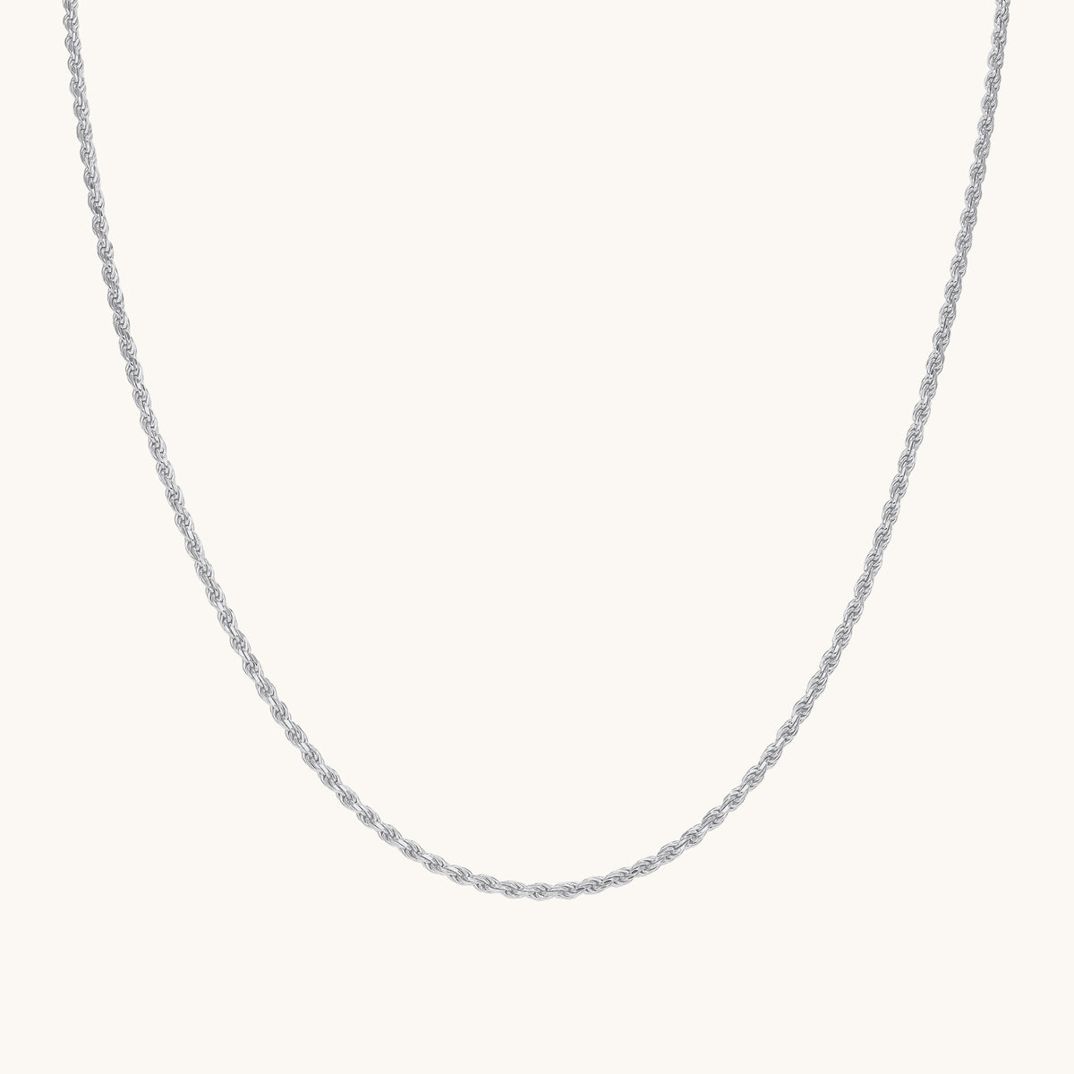 Men's Silver Rope Chain - Happy Jewelers Fine Jewelry Lifetime Warranty