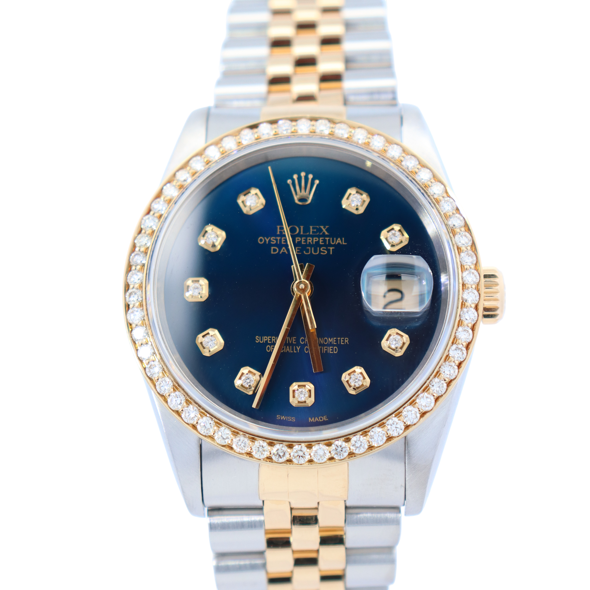 Rolex Datejust 36mm Blue Dial Watch Ref# 16233 - Happy Jewelers Fine Jewelry Lifetime Warranty