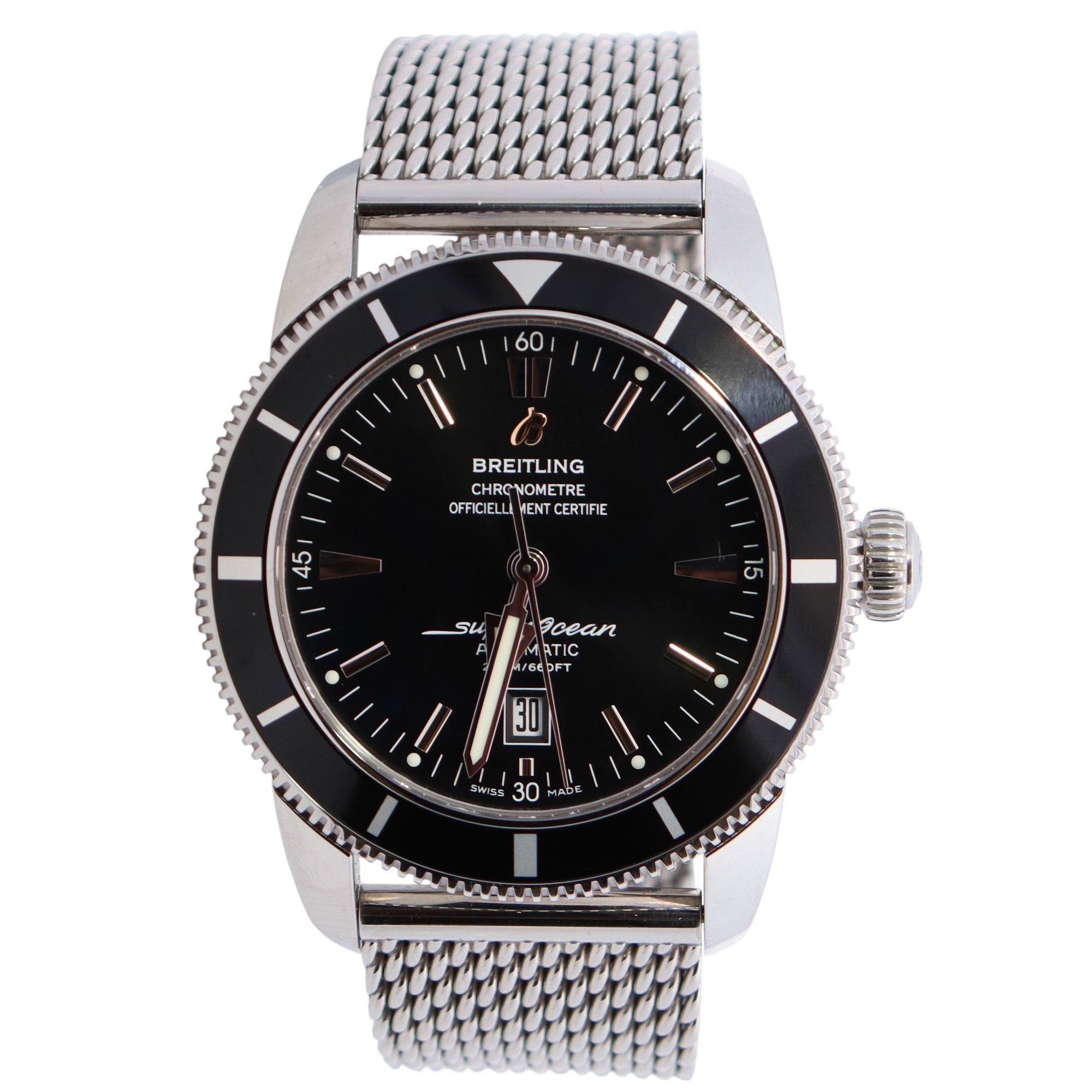 Breitling Superocean 46mm Black Dial Watch Ref# A1732024 - Happy Jewelers Fine Jewelry Lifetime Warranty