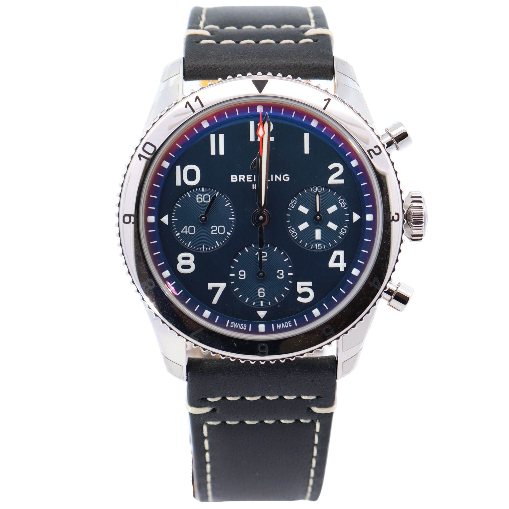 Breitling Classic 42mm Blue Dial Ref# A23380 - Happy Jewelers Fine Jewelry Lifetime Warranty