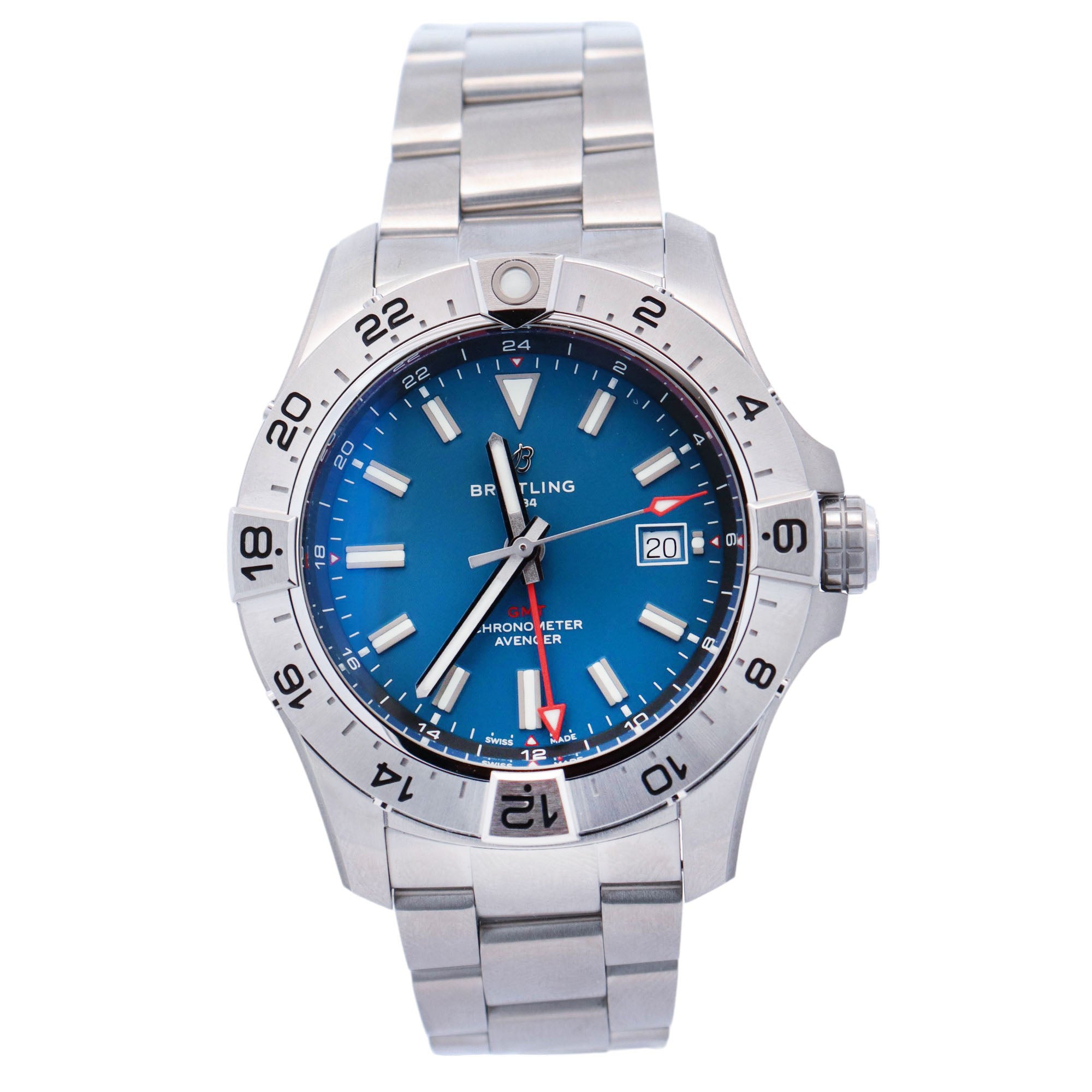Breitling Avenger 44mm Blue Dial Watch Ref# A32320 - Happy Jewelers Fine Jewelry Lifetime Warranty