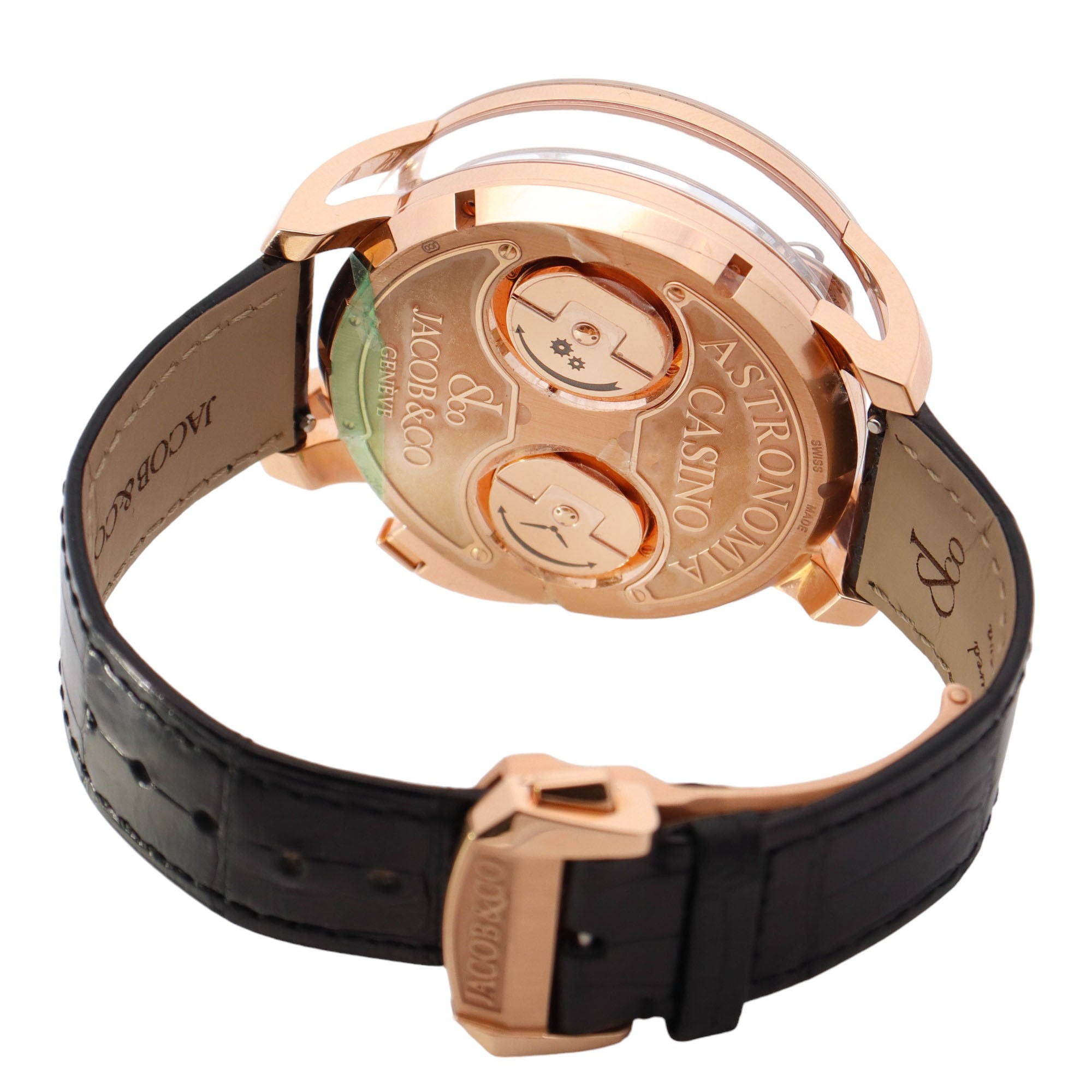 Jacob & Co. Astronomia Casino 47mm Openwork Dial Watch Ref# AT160.40.AB.AB.B - Happy Jewelers Fine Jewelry Lifetime Warranty