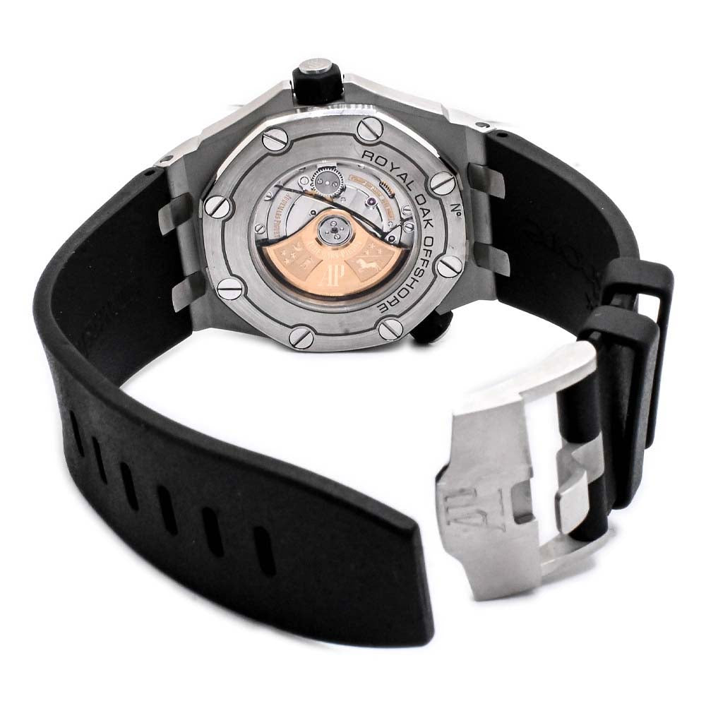 Audemars Piguet Royal Oak Offshore Diver Stainless Steel 42mm White Stick Dial Watch Reference #: 15710ST.OO.A002CA.02 - Happy Jewelers Fine Jewelry Lifetime Warranty
