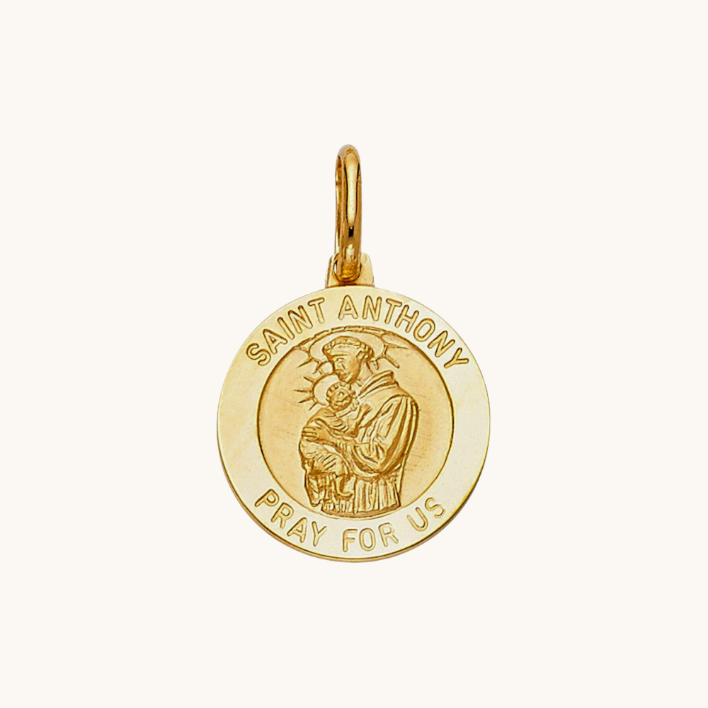 Saint Anthony Medallion Pendant – Happy Jewelers