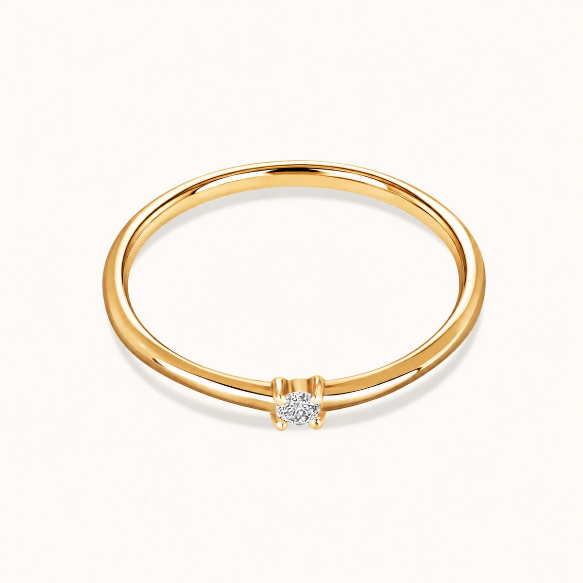 Aster Single Diamond Band