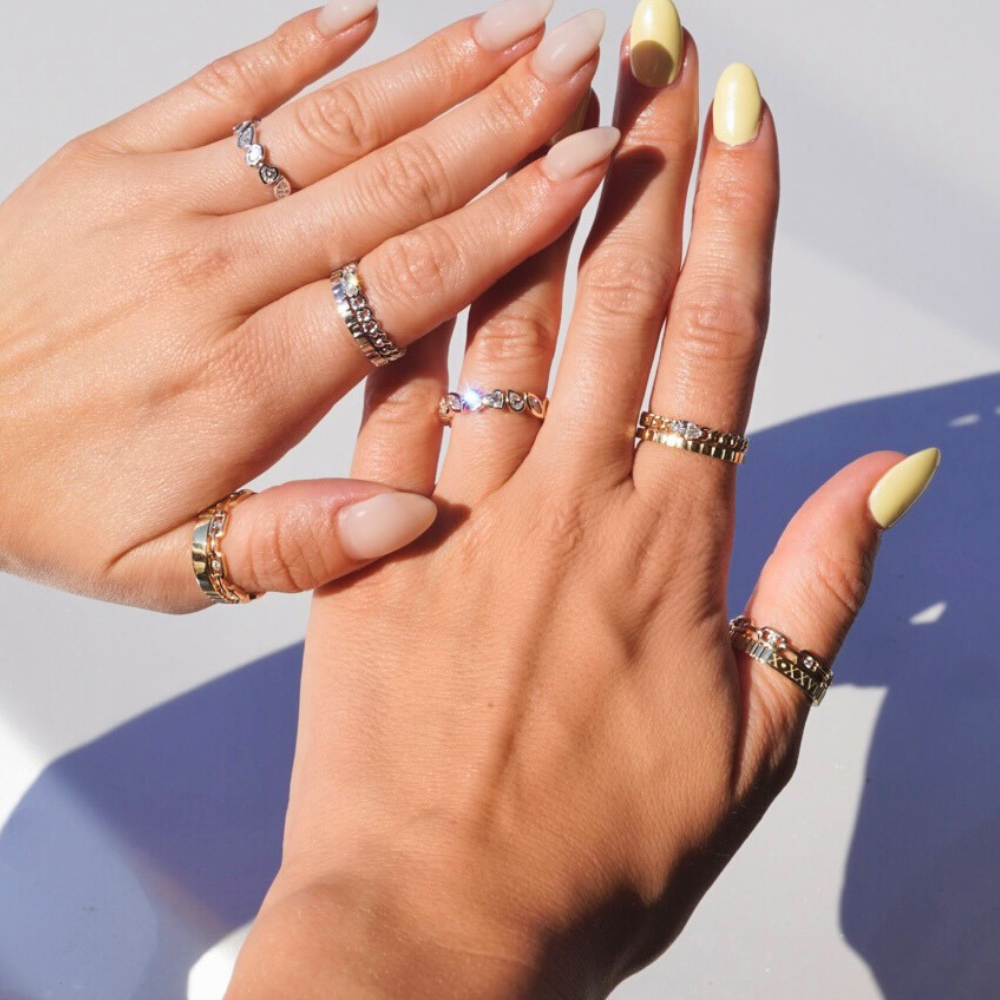 Fluted Personalized ID Ring - Happy Jewelers Fine Jewelry Lifetime Warranty