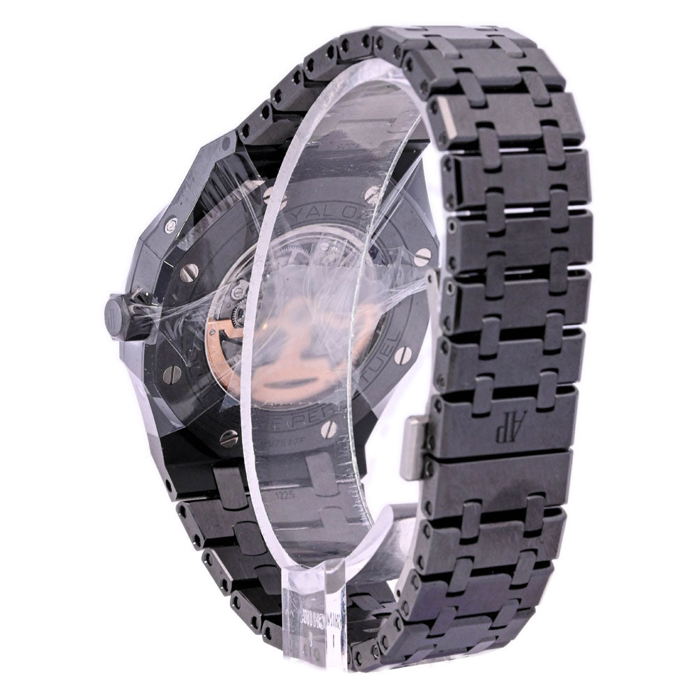 Audemars Piguet Royal Oak 41mm Black Ceramic Skeleton Dial Watch Reference# 26585CE.OO.1225CE.01 - Happy Jewelers Fine Jewelry Lifetime Warranty