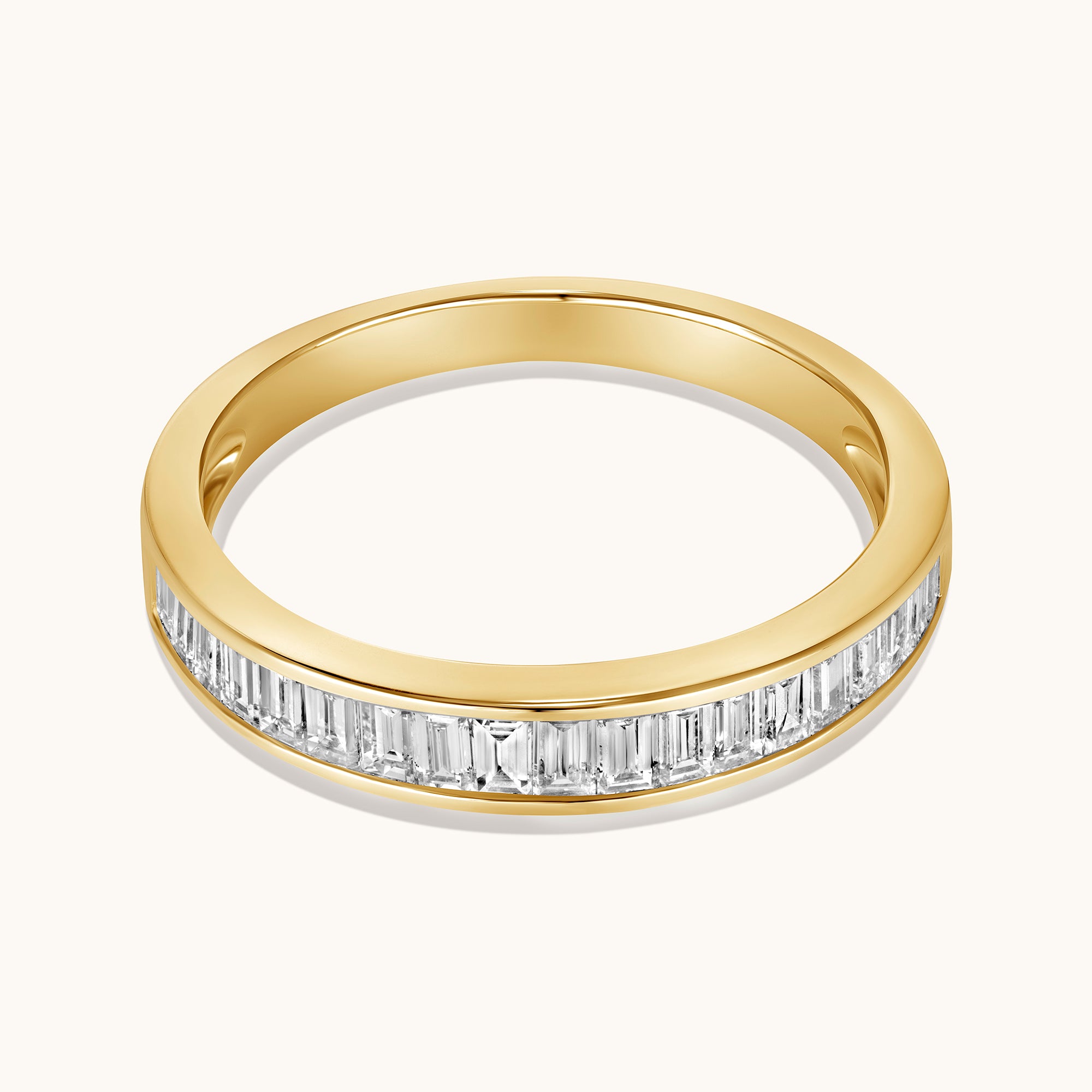 Channel Set Baguette Lab Diamond Band - Happy Jewelers Fine Jewelry Lifetime Warranty