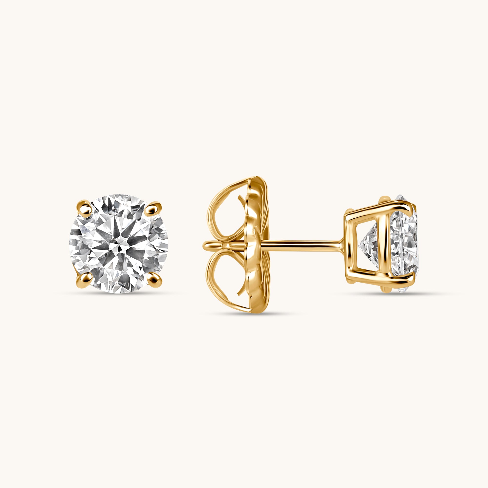 Classic Diamond Stud Earrings