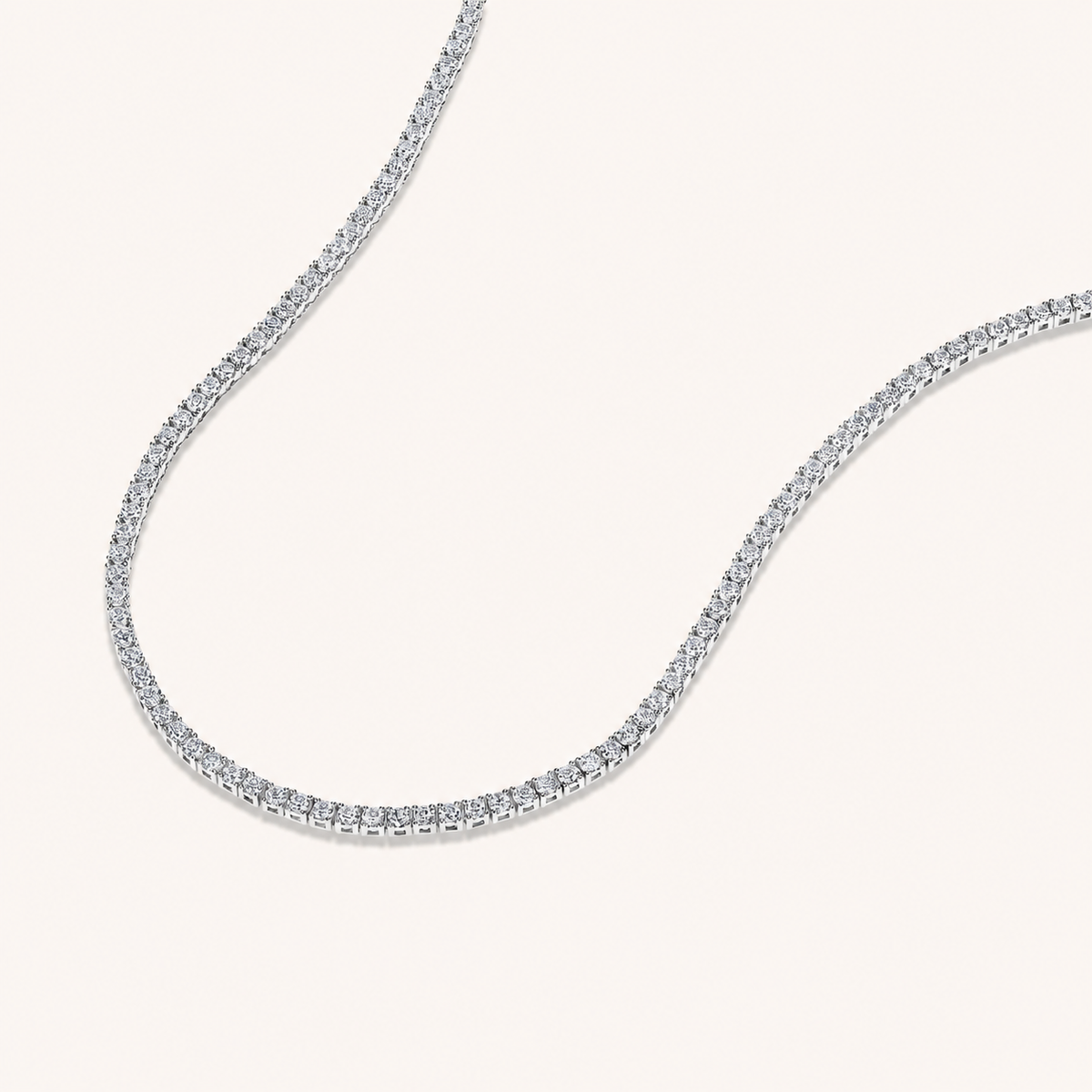 Lab Grown Diamond Tennis Necklace