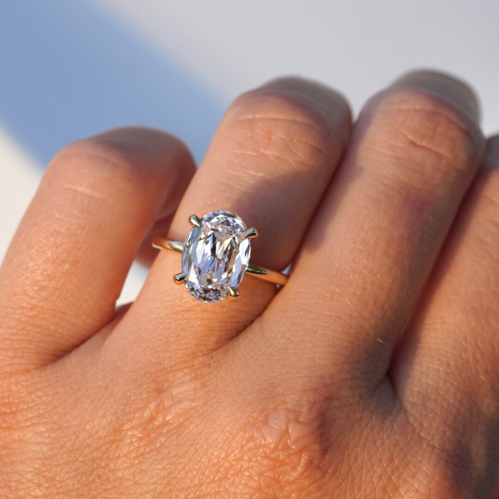 4.65 Crisscut Oval Lab Diamond Engagement Ring - Happy Jewelers Fine Jewelry Lifetime Warranty