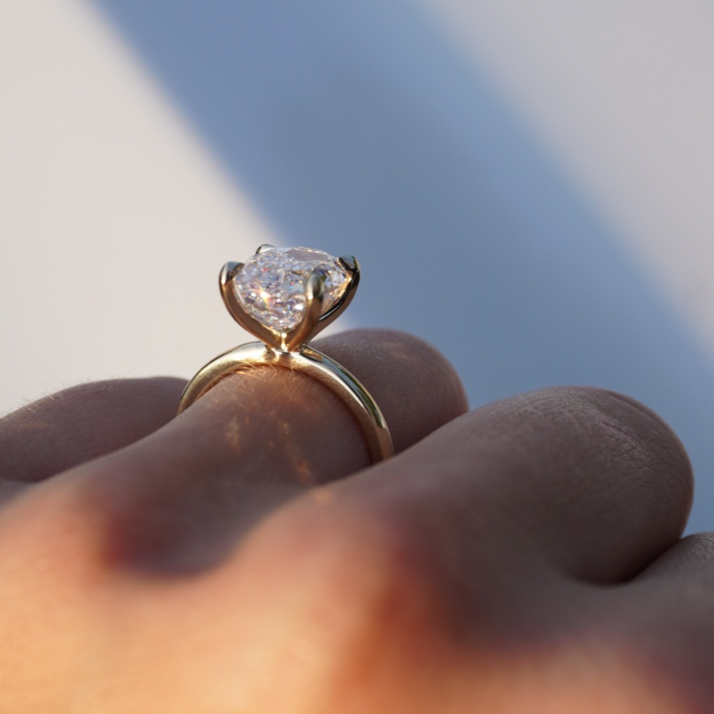 4.65 Crisscut Oval Lab Diamond Engagement Ring - Happy Jewelers Fine Jewelry Lifetime Warranty