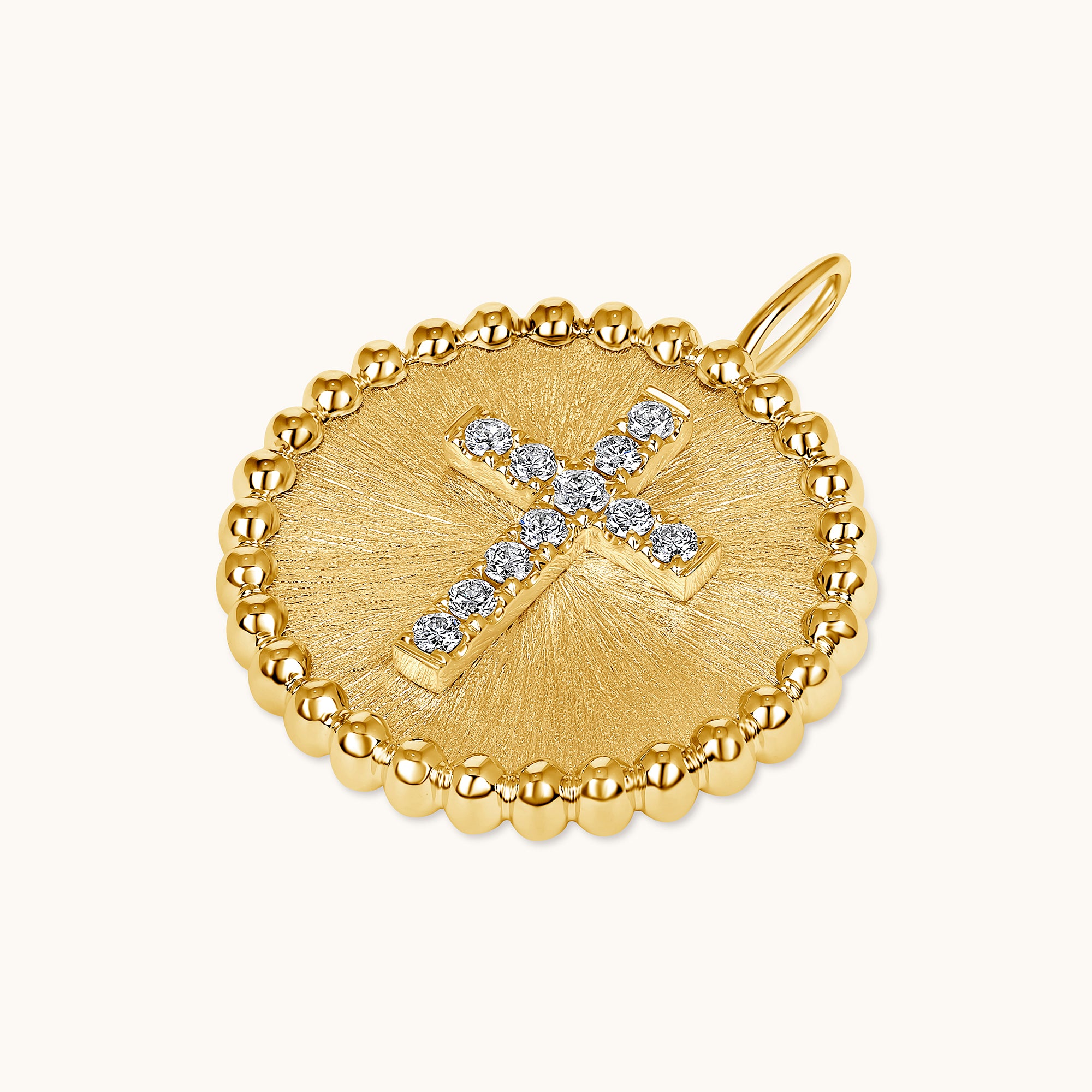 Cross Diamond Coin Pendant - Happy Jewelers Fine Jewelry Lifetime Warranty