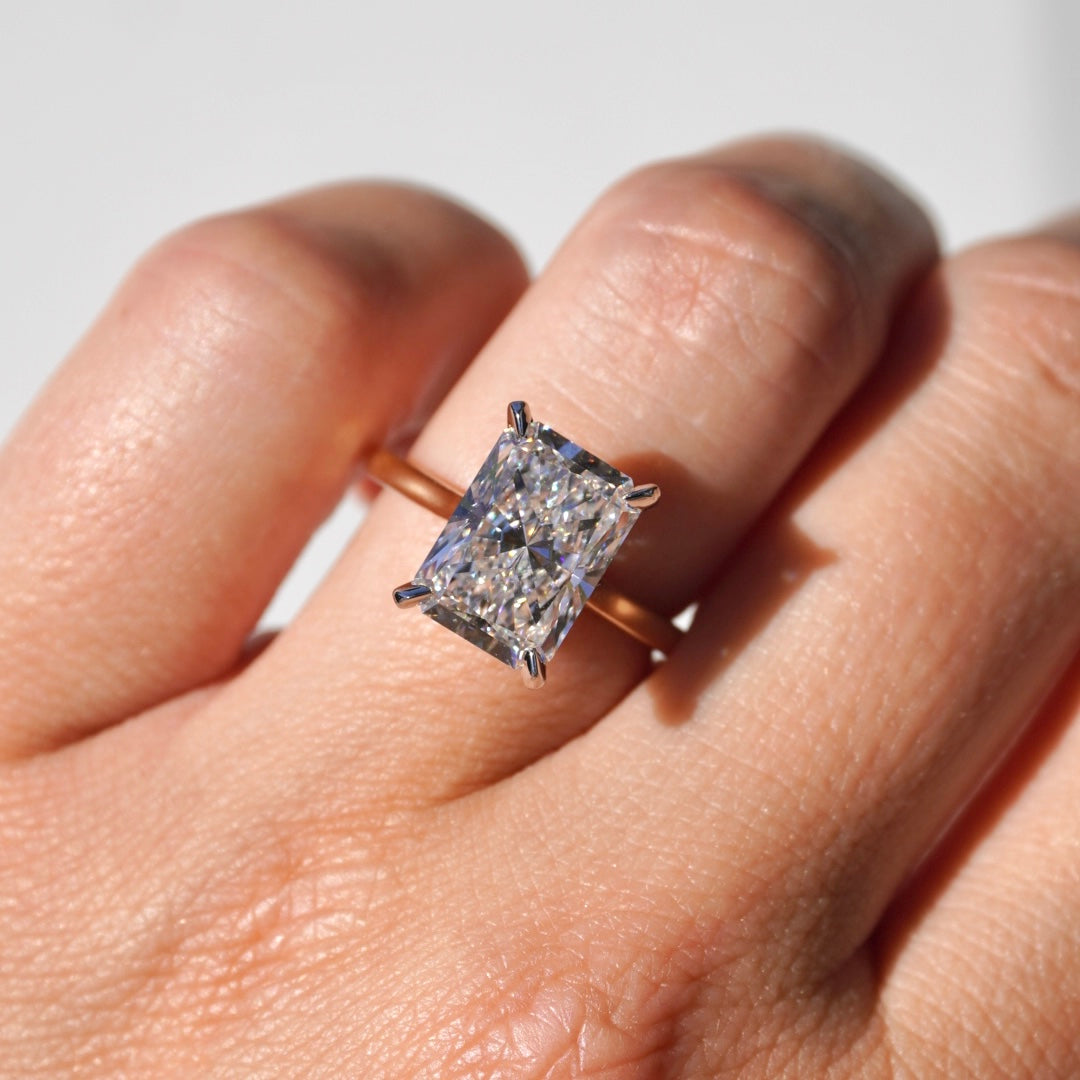 4.05 Radiant Lab Diamond Engagement Ring - Happy Jewelers Fine Jewelry Lifetime Warranty